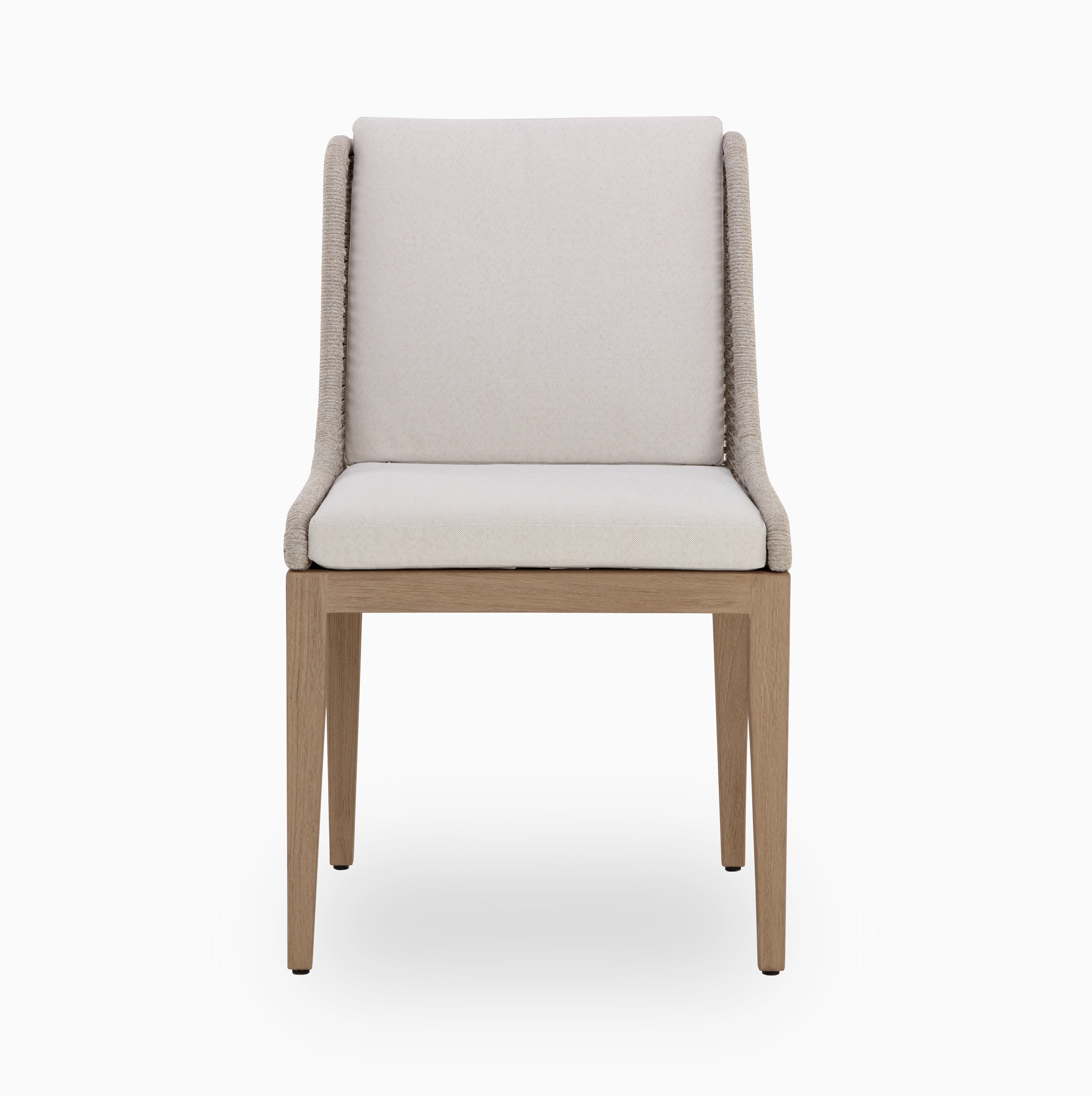 Delia Outdoor Dining Chair in Cream