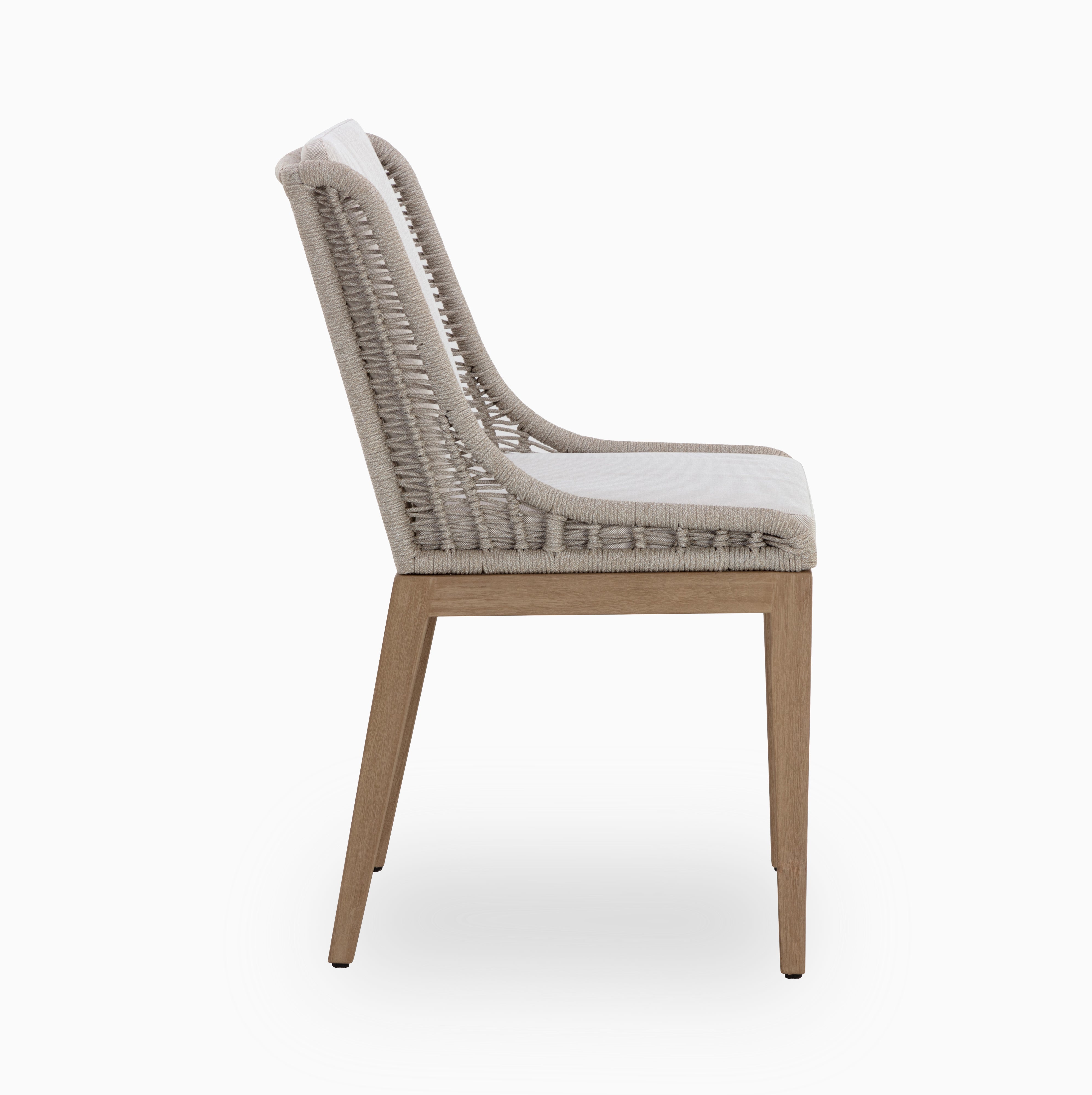 Delia Outdoor Dining Chair in Cream