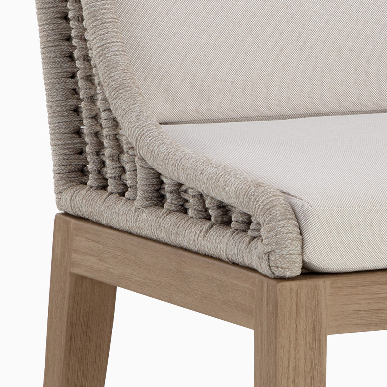 Delia Outdoor Dining Chair in Cream