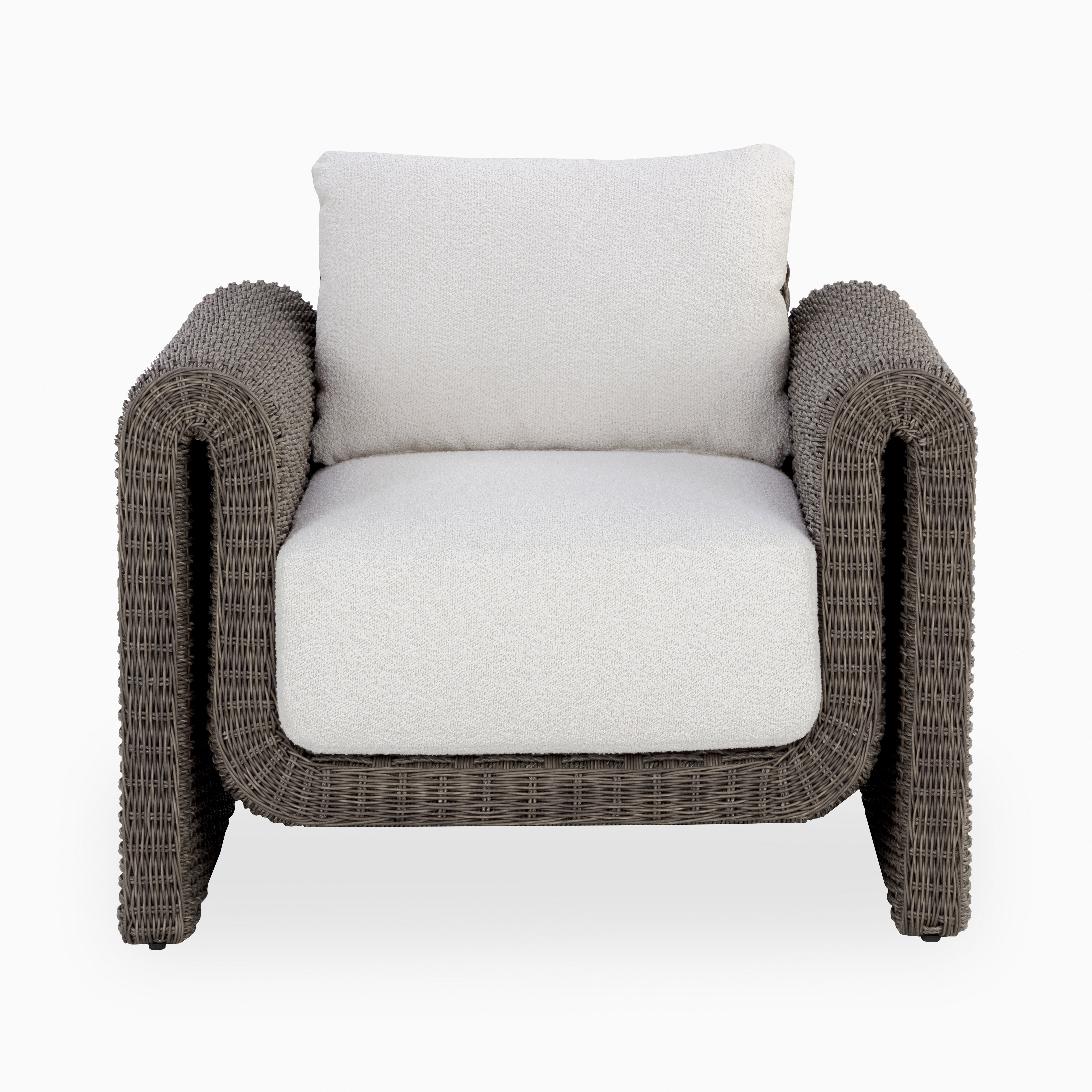 Maelle Outdoor Lounge Chair in Grey