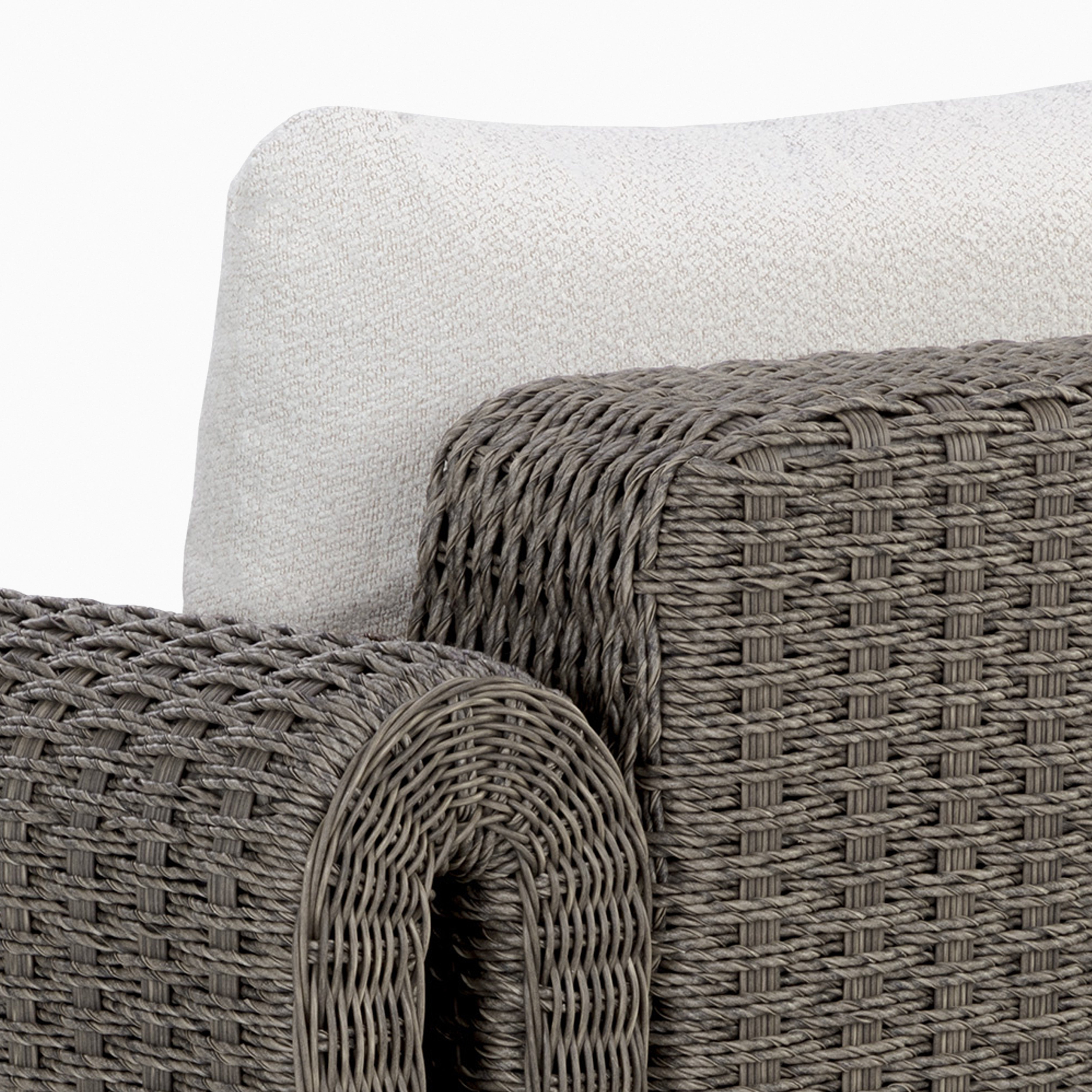 Maelle Outdoor Lounge Chair in Grey