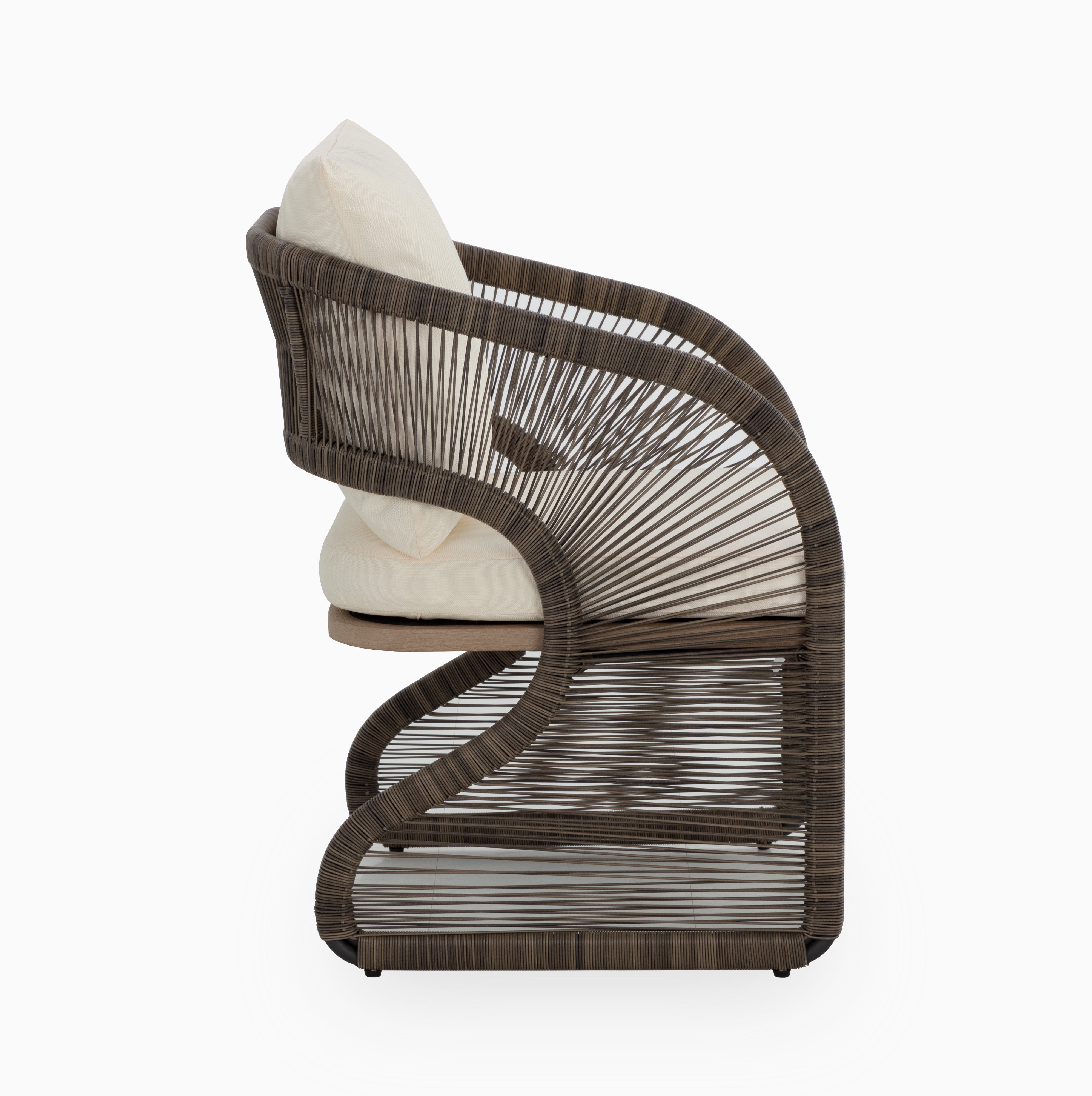 Aurelle Outdoor Dining Chair in Cream