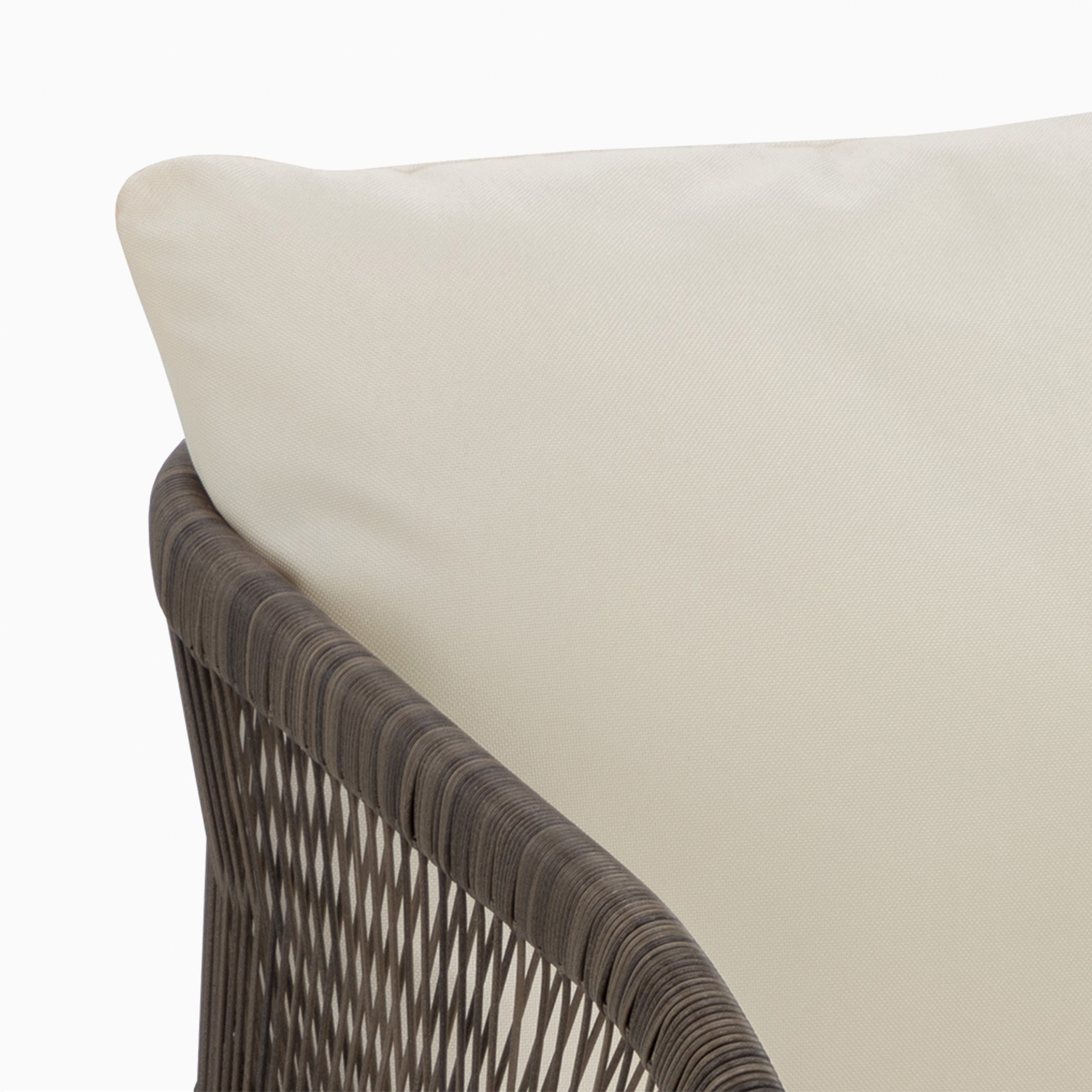 Aurelle Outdoor Lounge Chair in Cream