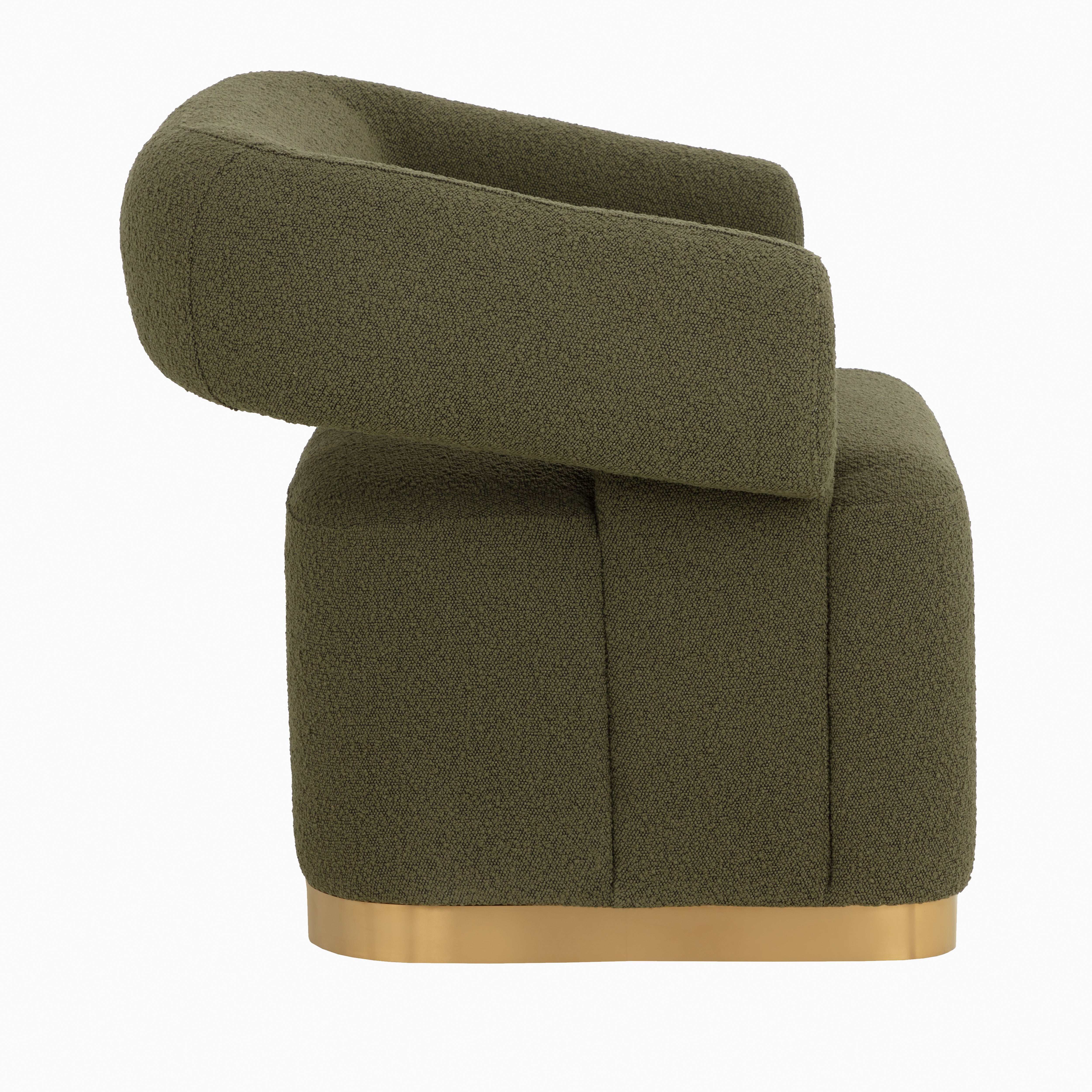 Coralie Lounge Chair in Green