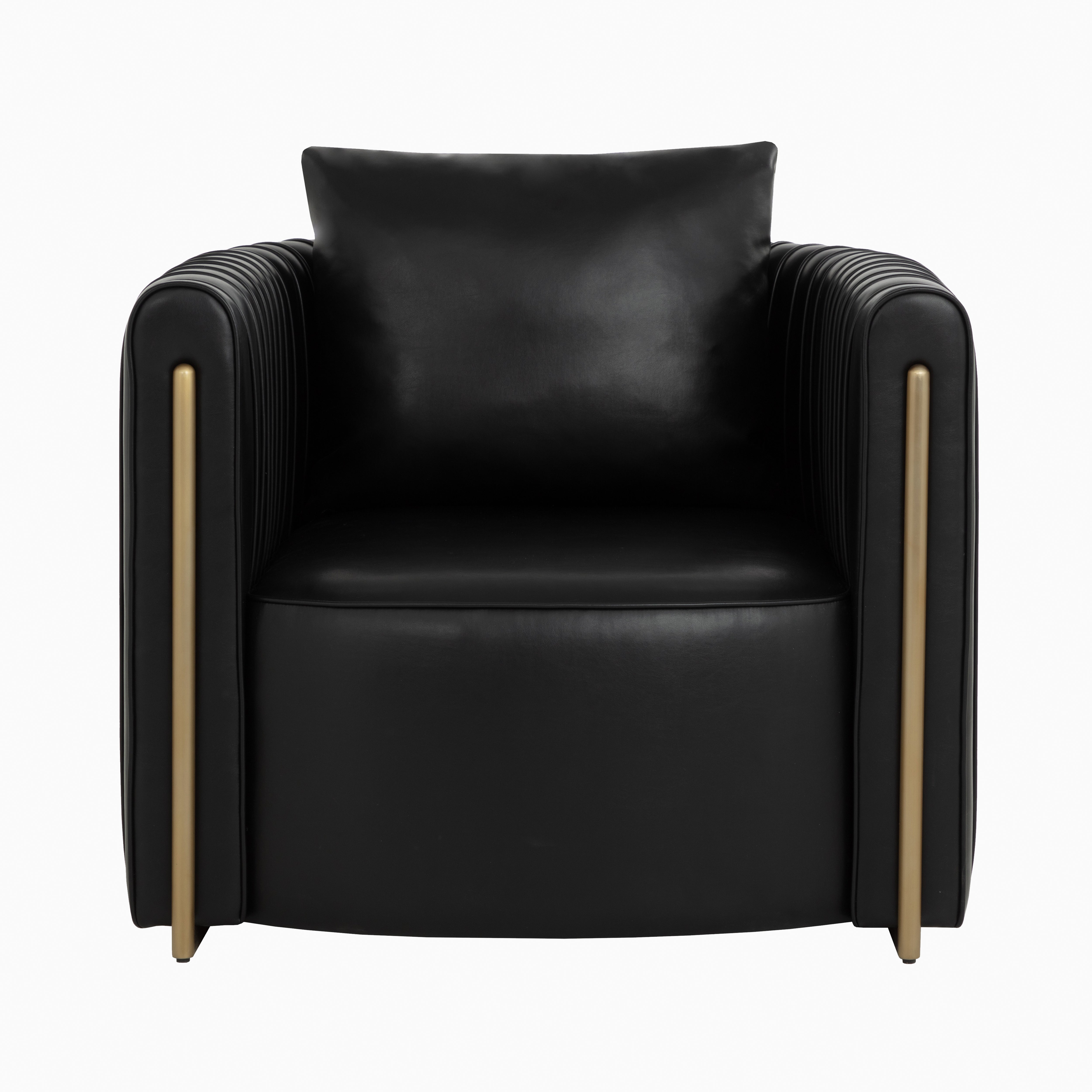 Velora Lounge Chair in Black