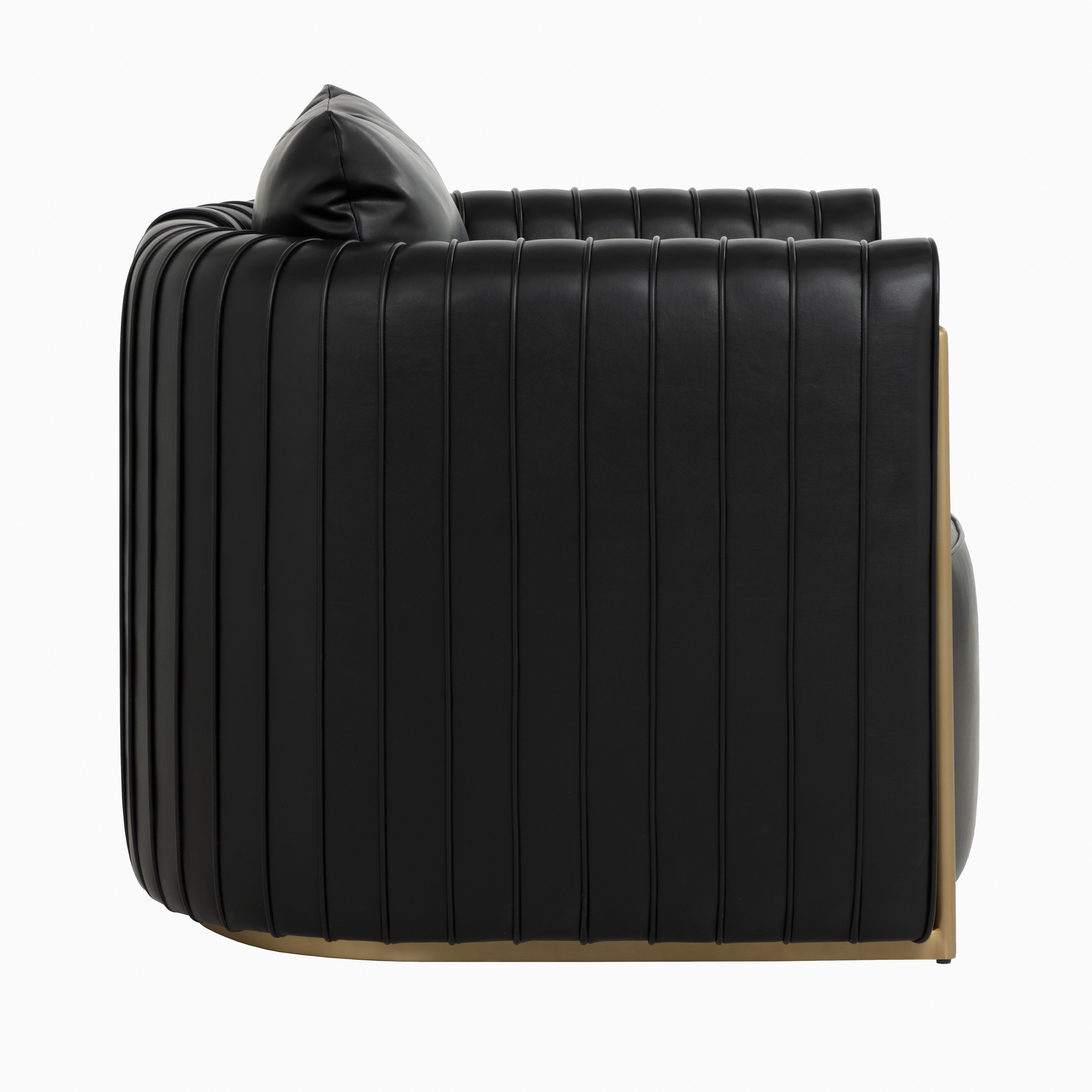 Velora Lounge Chair in Black