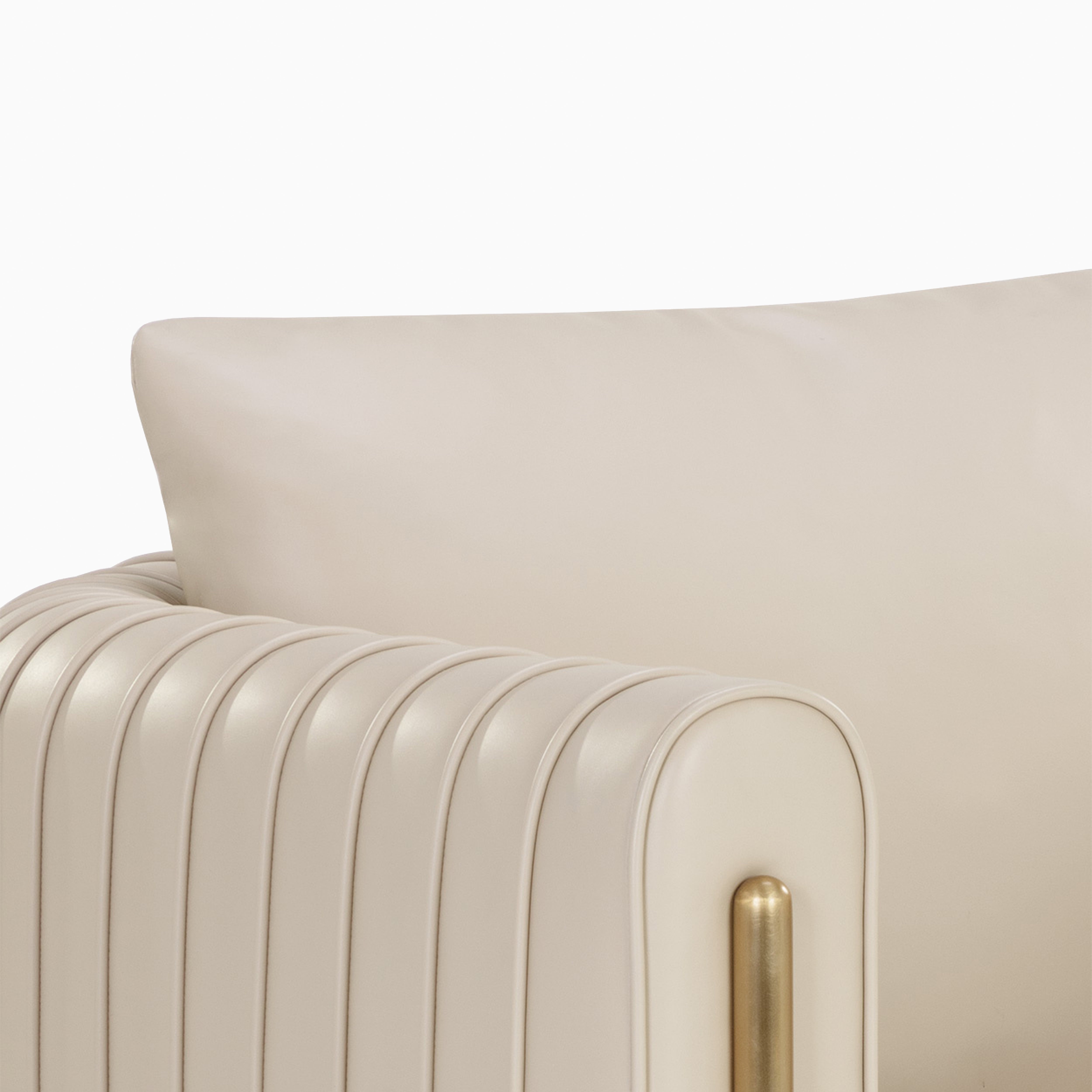 Velora Lounge Chair in Cream