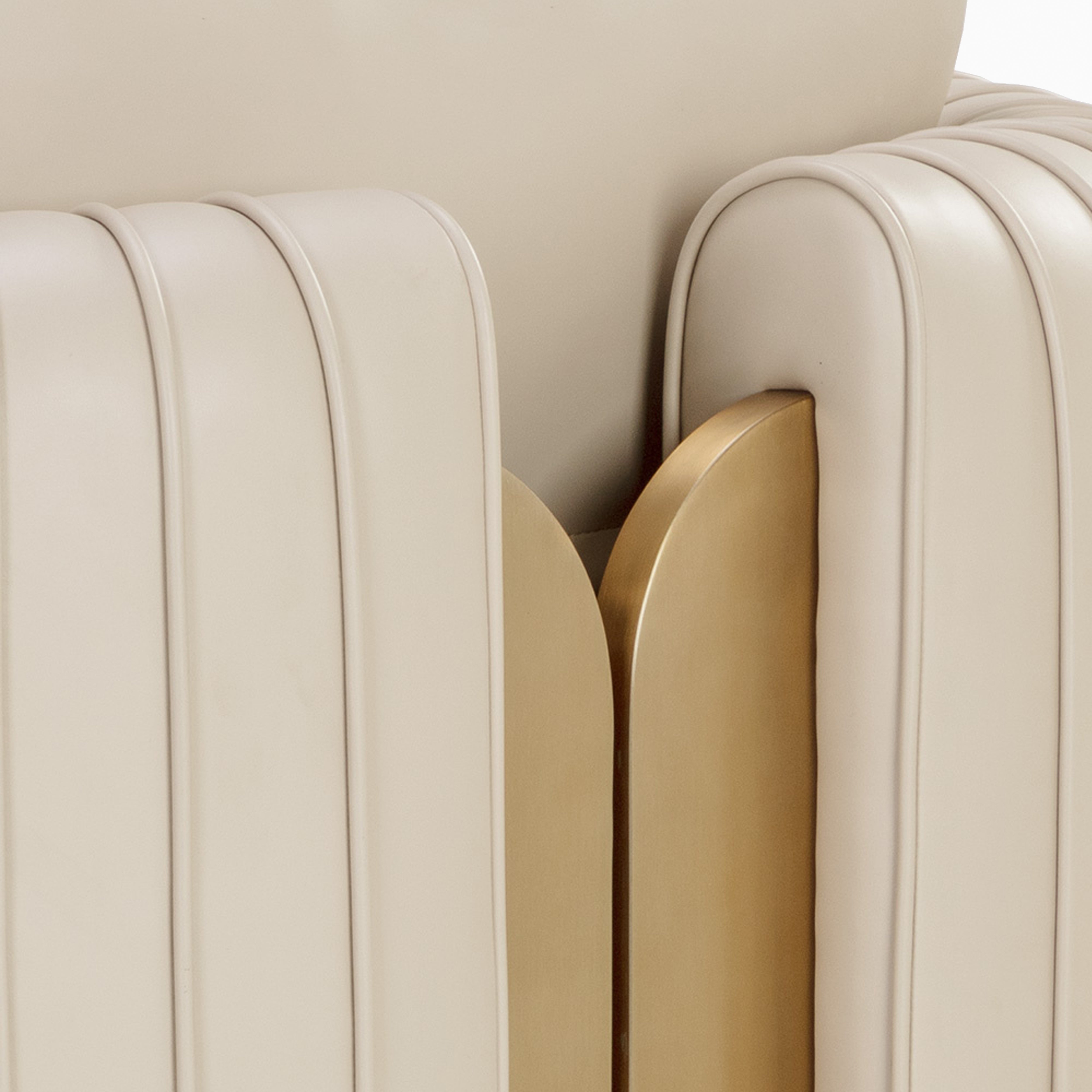 Velora Lounge Chair in Cream