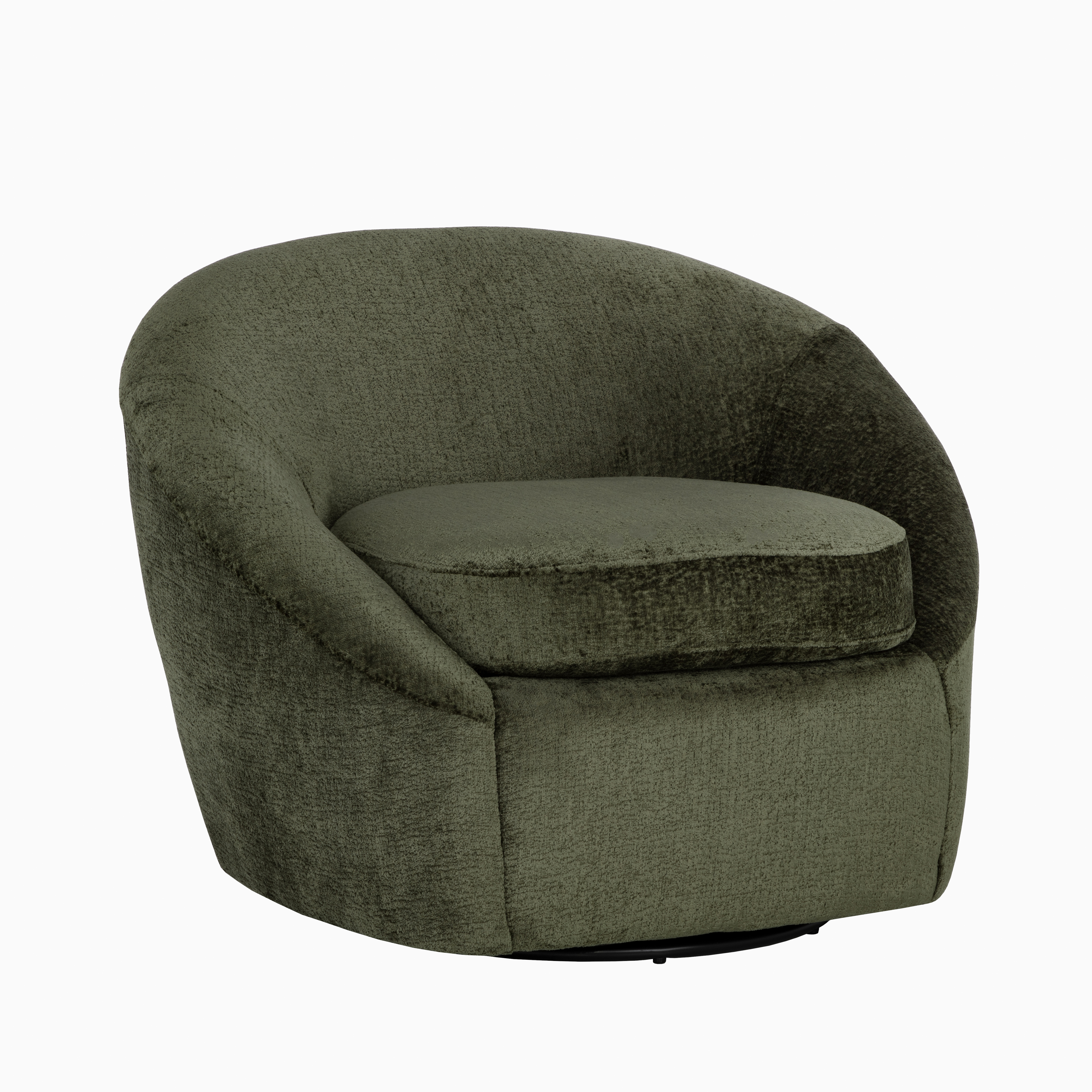 Nerida Swivel Lounge Chair in Green