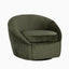 Nerida Swivel Lounge Chair in Green