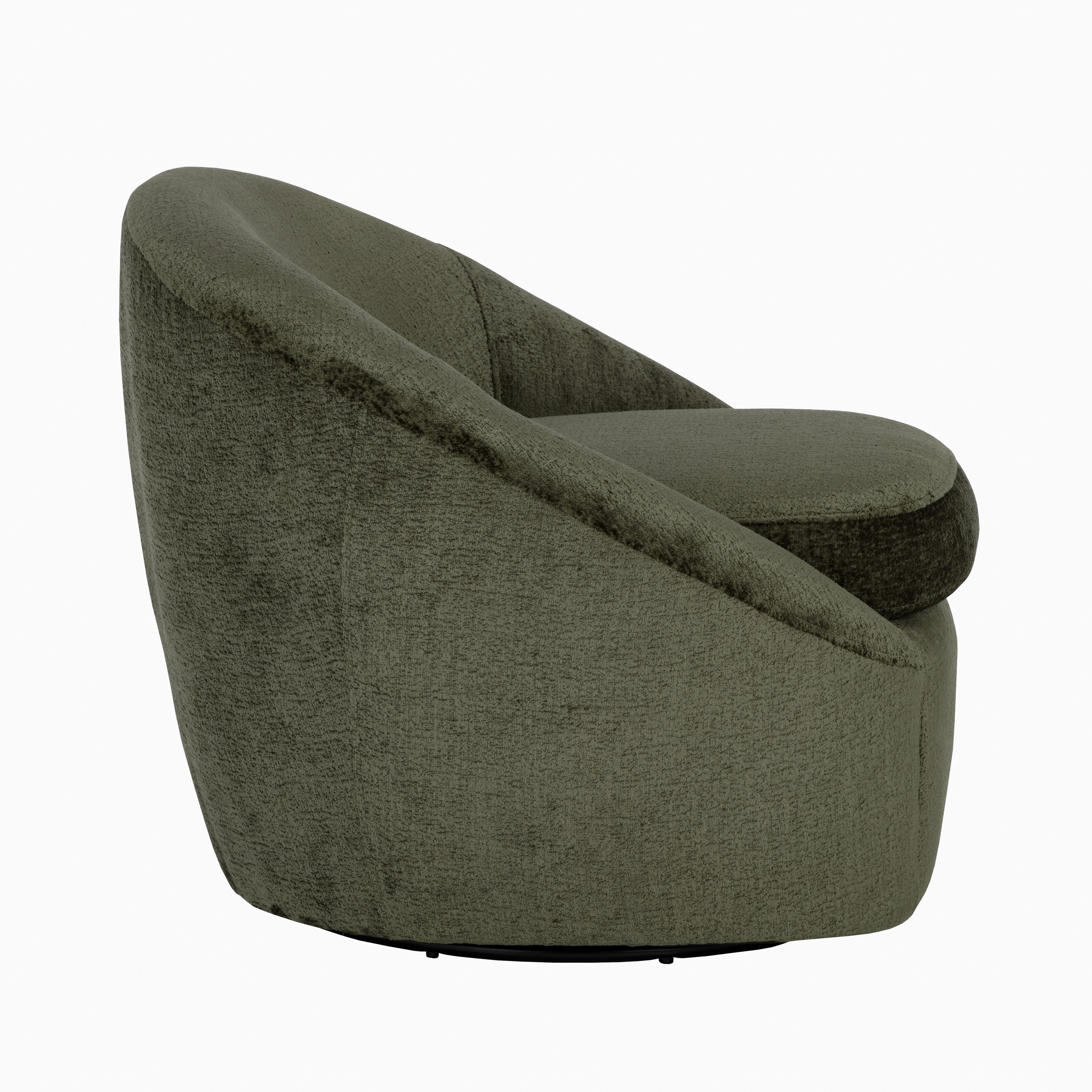 Nerida Swivel Lounge Chair in Green