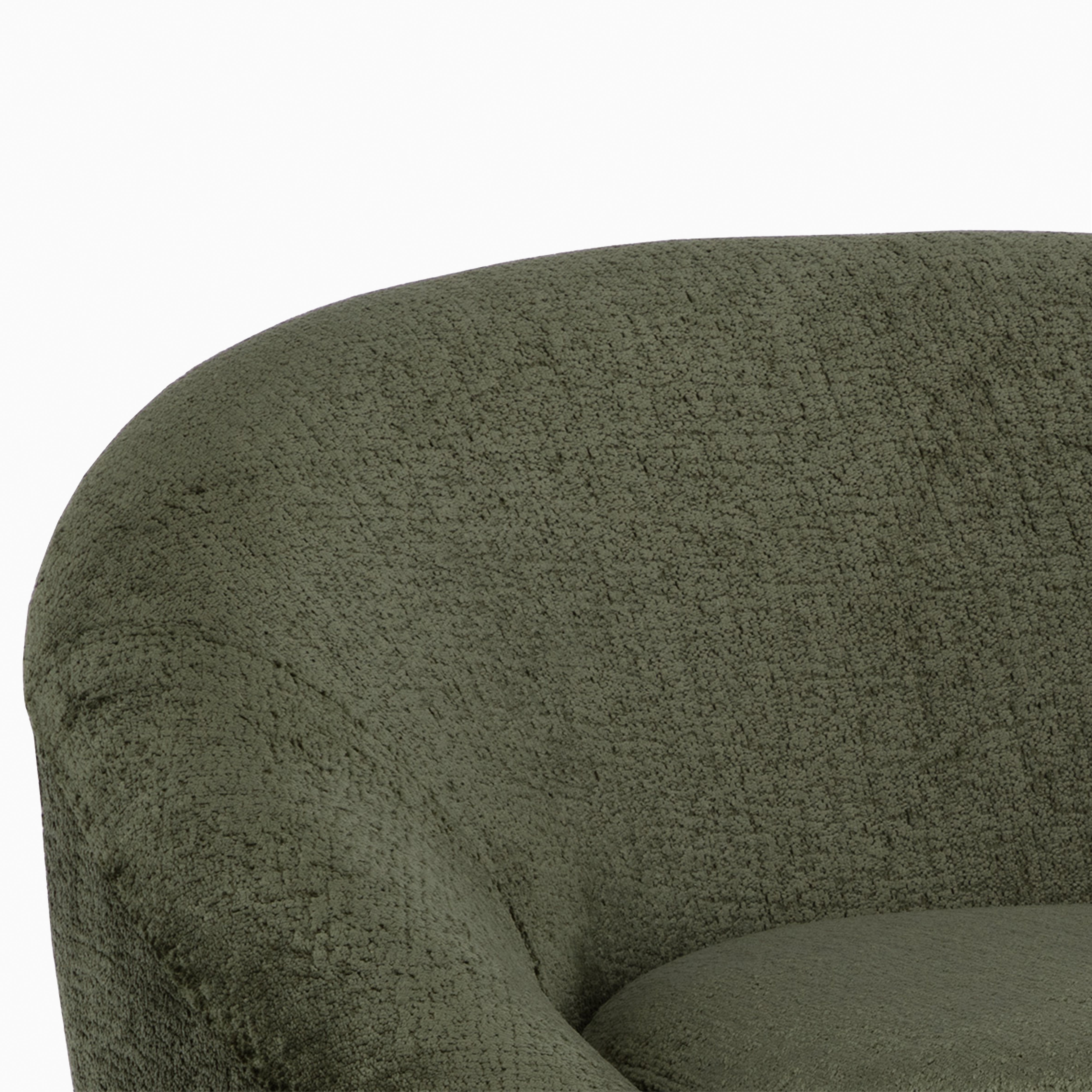 Nerida Swivel Lounge Chair in Green