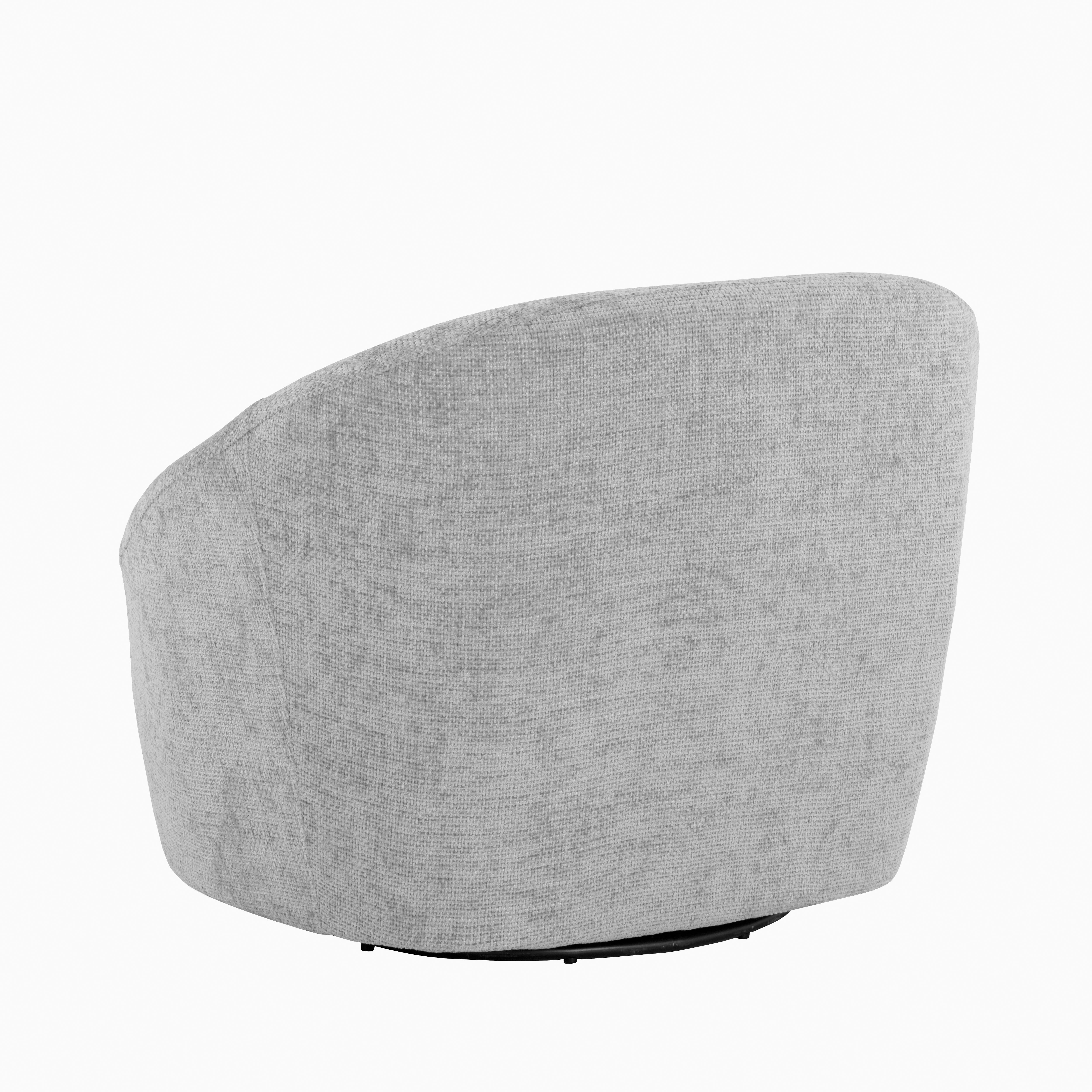 Nerida Swivel Lounge Chair in Grey