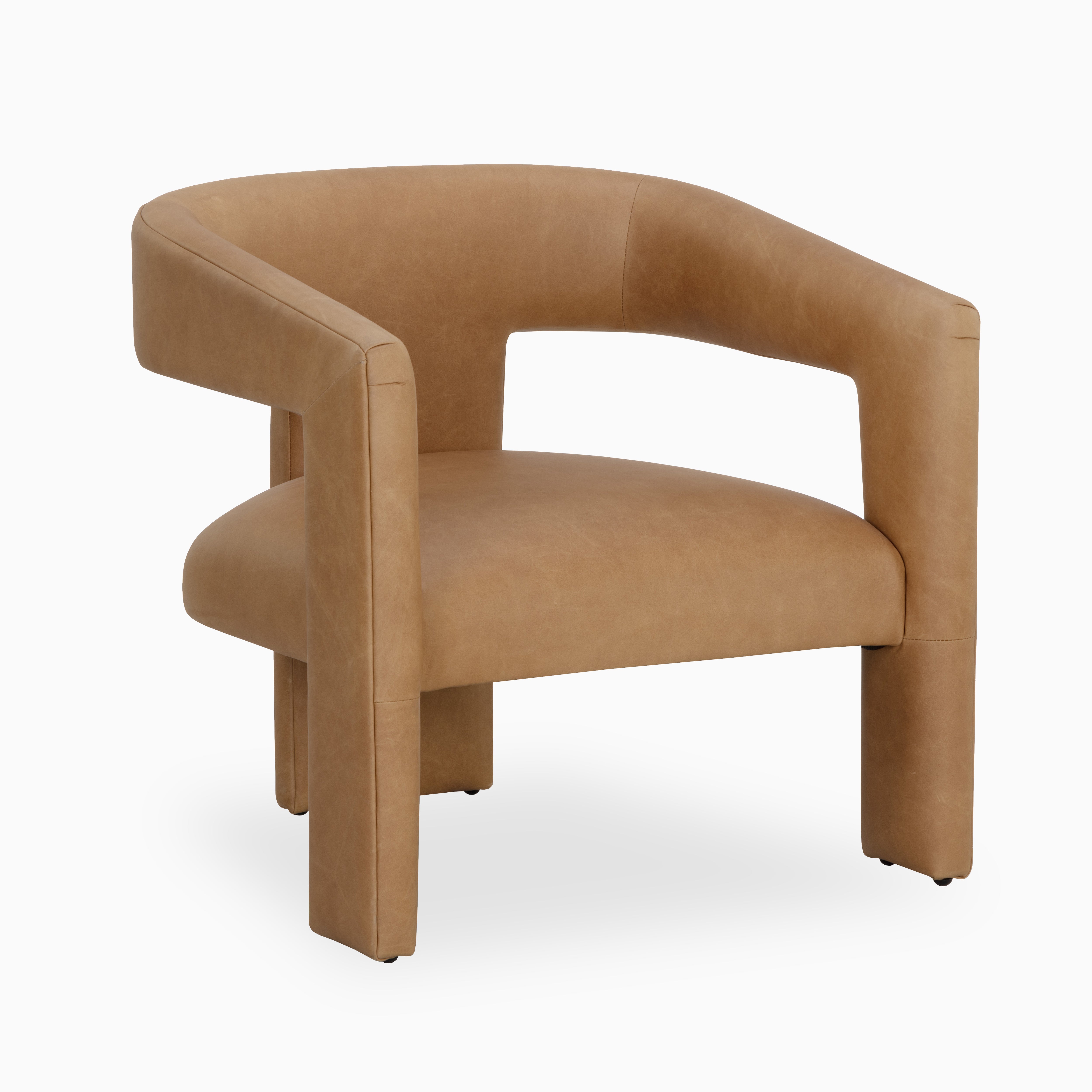 Halvern Lounge Chair in Brown