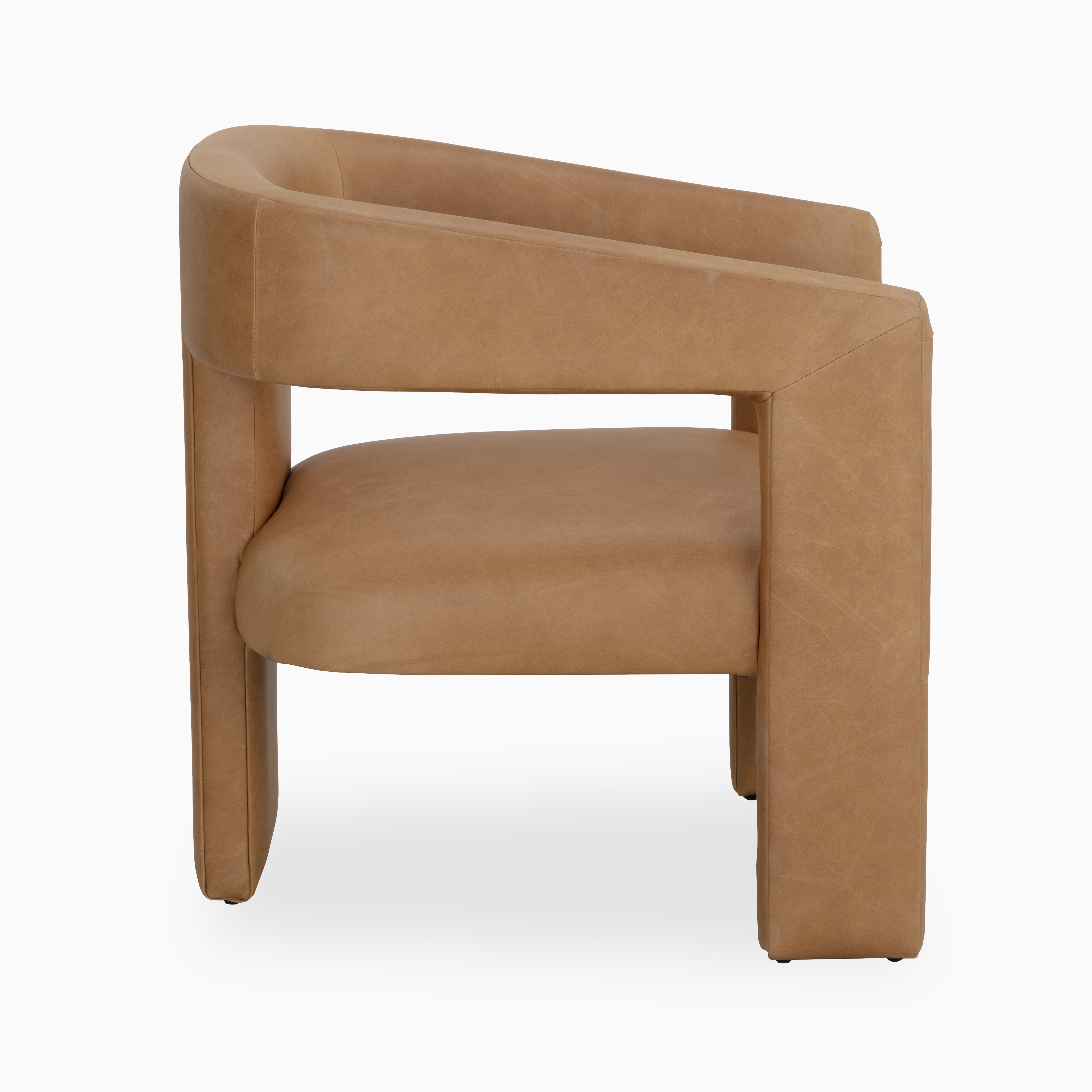 Halvern Lounge Chair in Brown