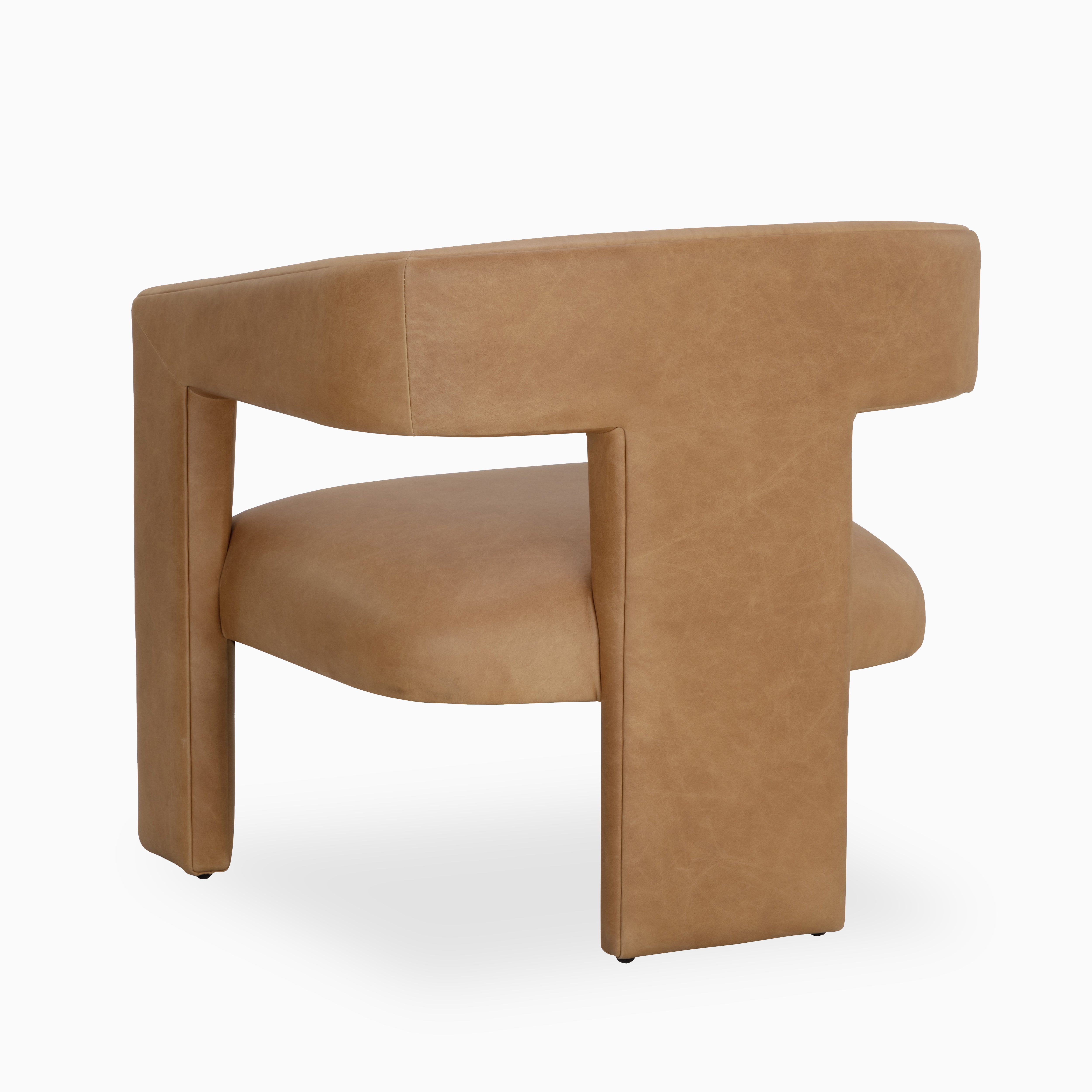 Halvern Lounge Chair in Brown