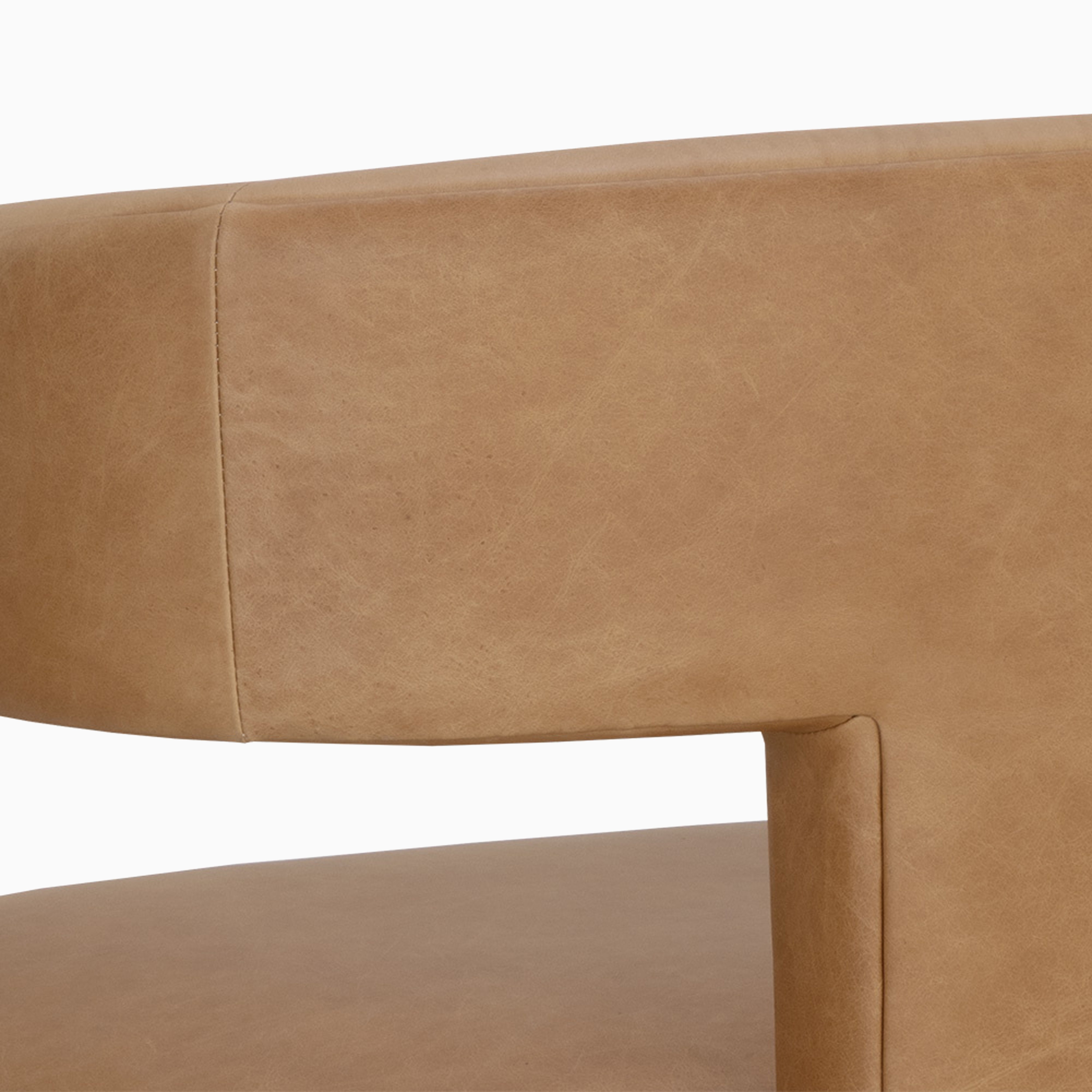 Halvern Lounge Chair in Brown