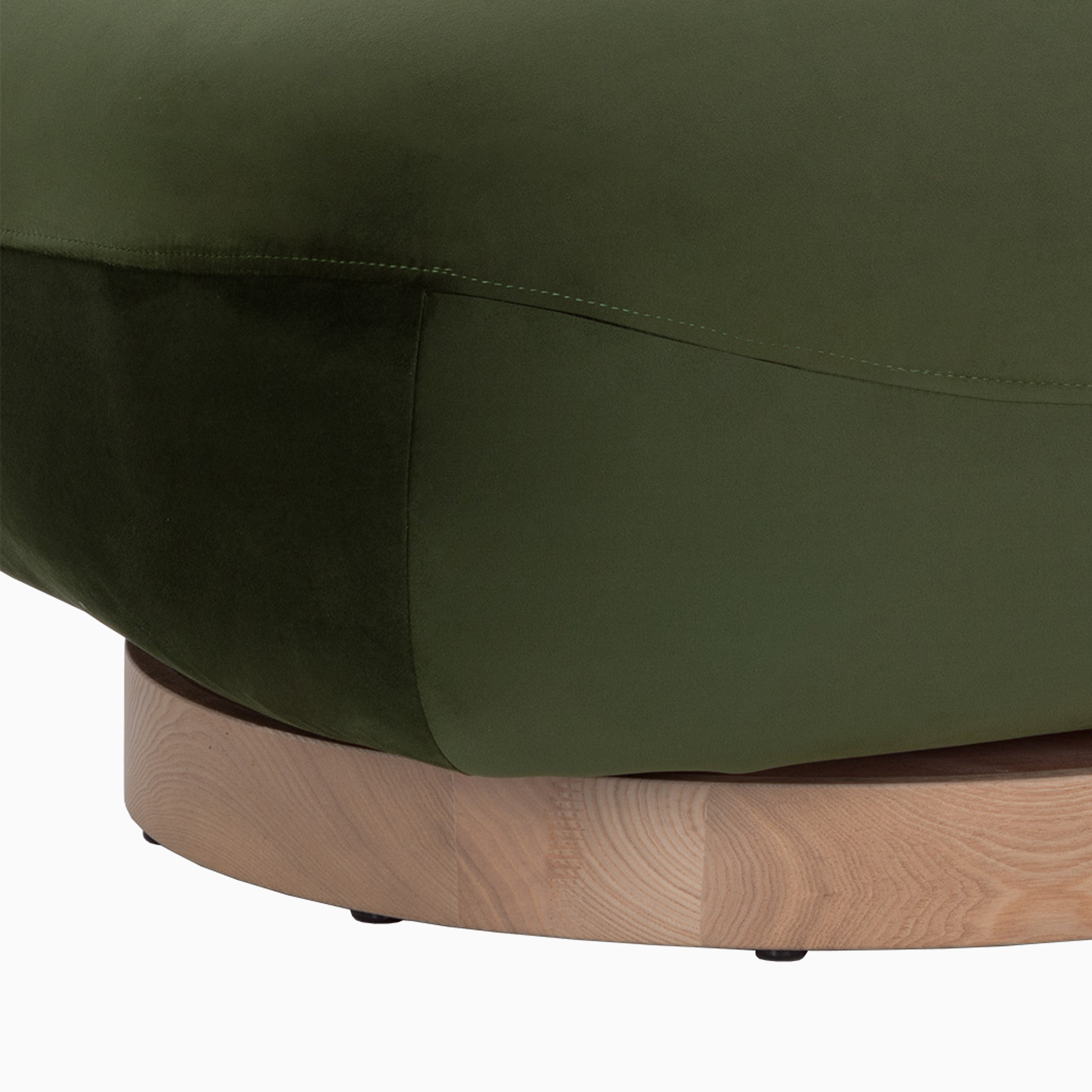 Merove Swivel Lounge Chair in Green