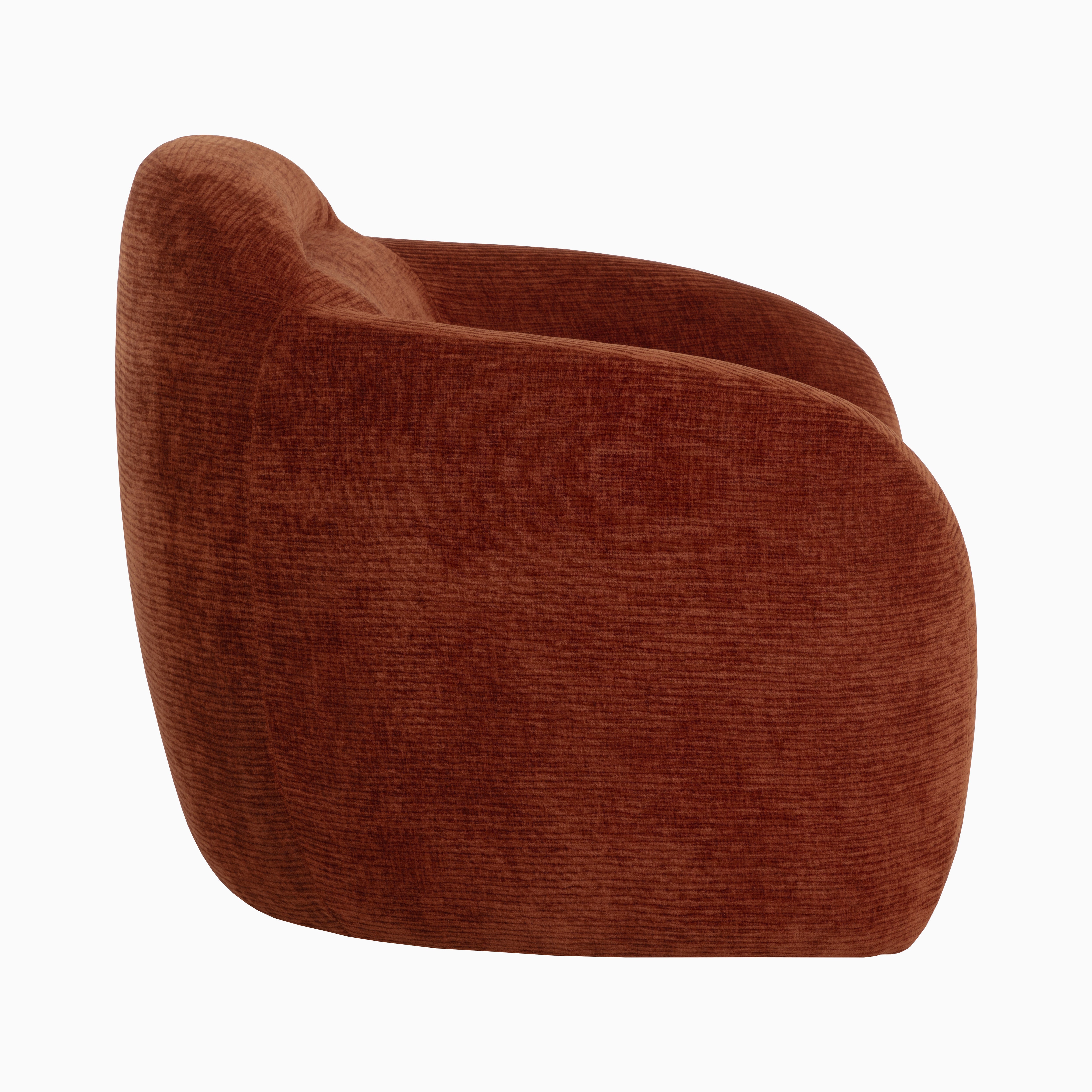 Cylas Swivel Lounge Chair in Brown