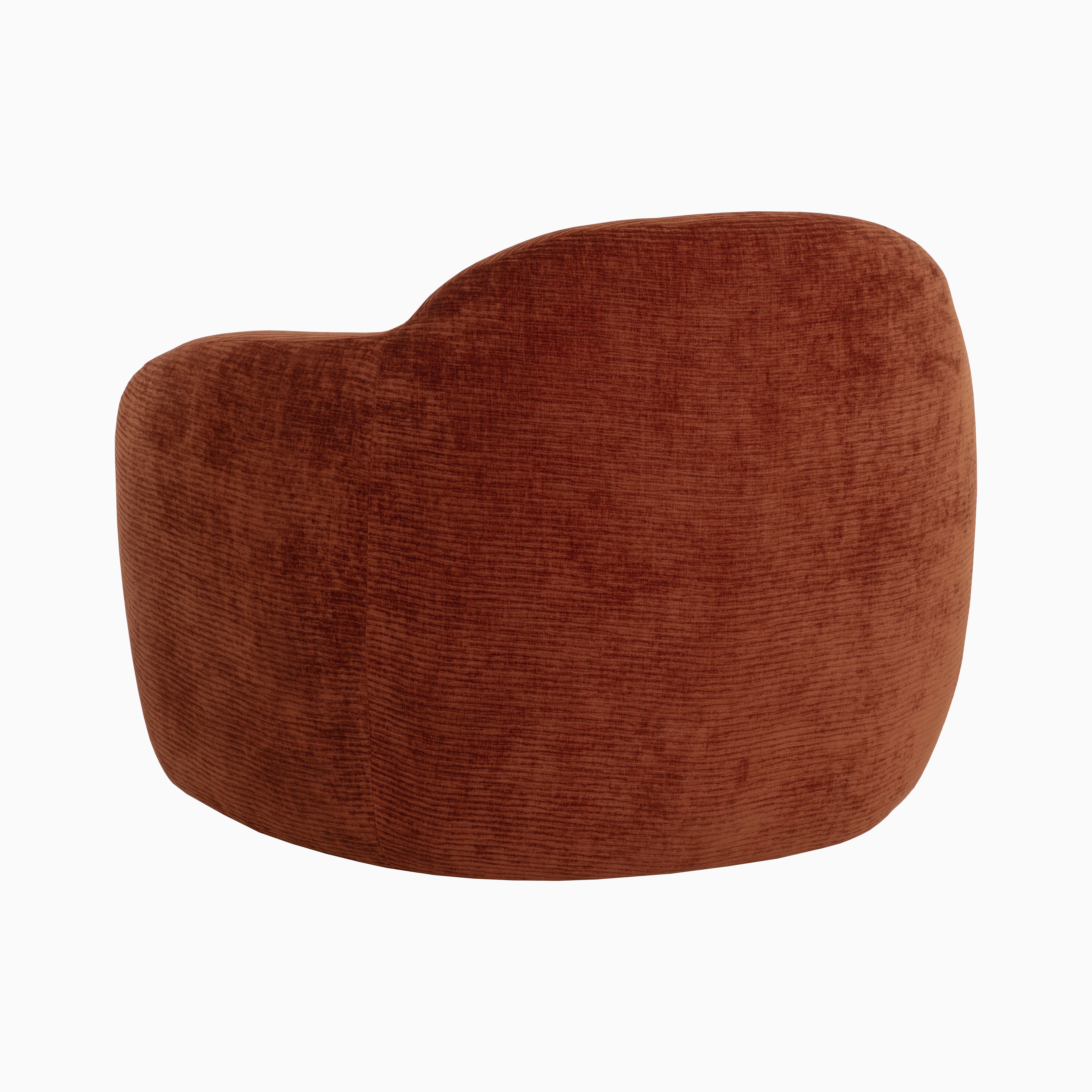 Cylas Swivel Lounge Chair in Brown