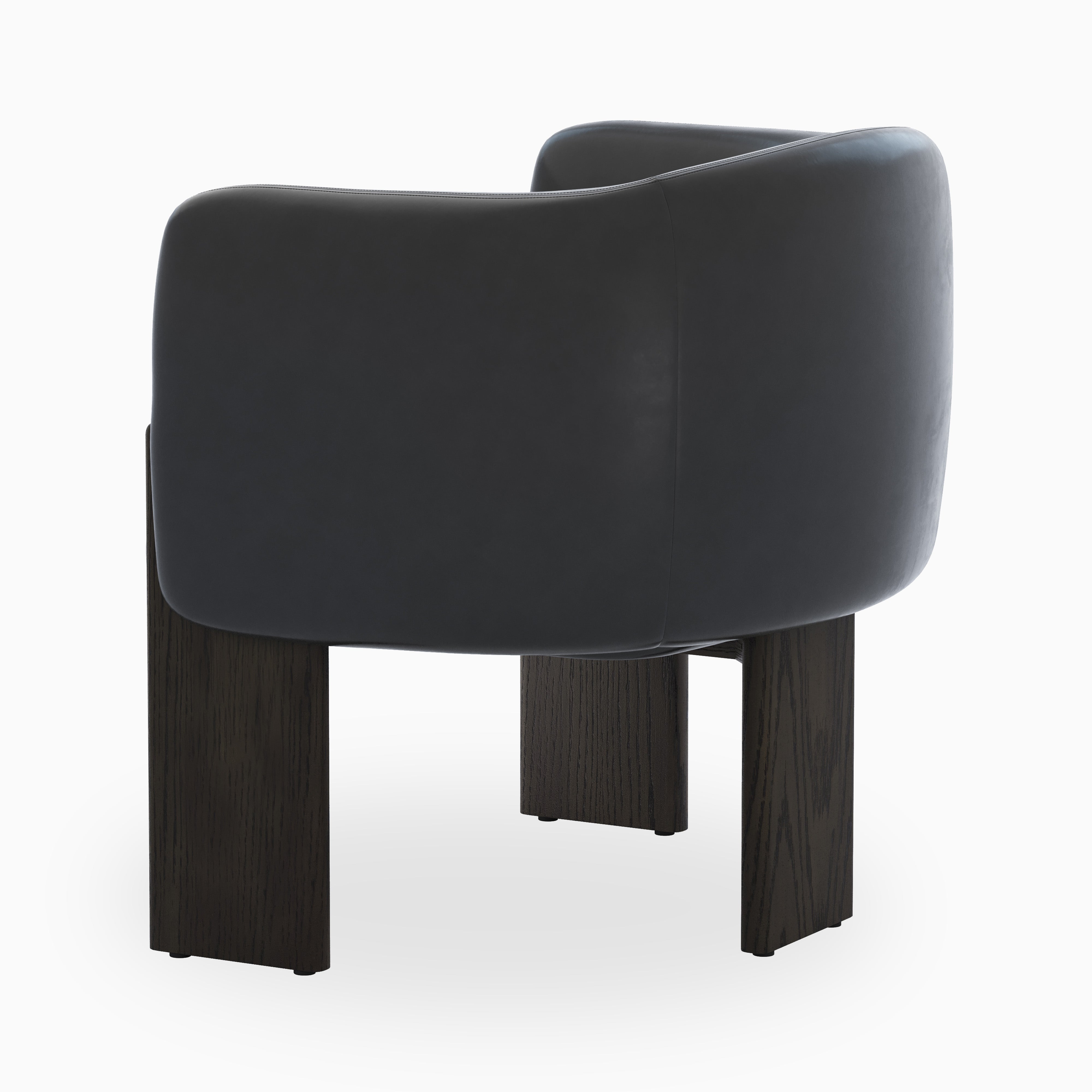 Malvian Lounge Chair in Black
