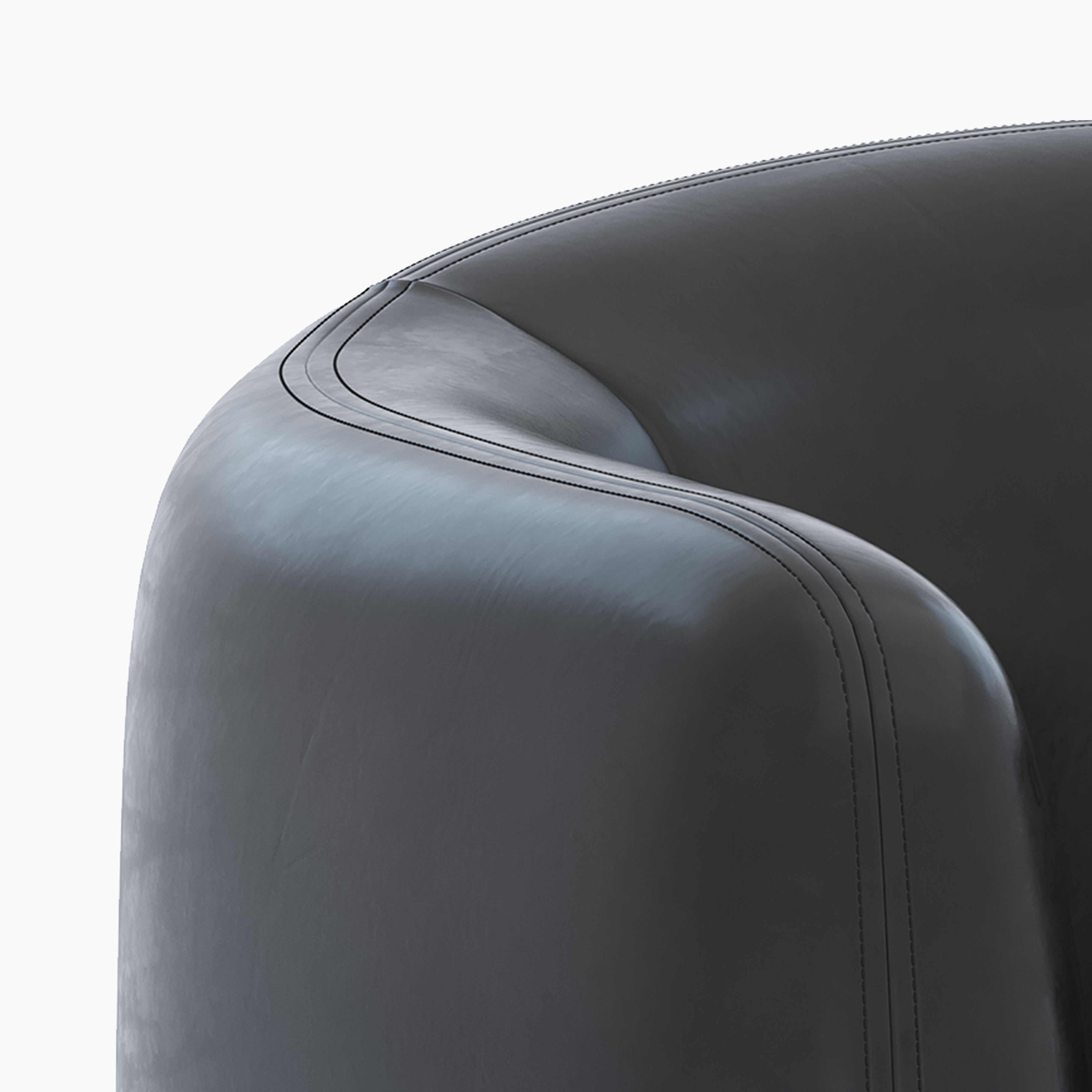 Malvian Lounge Chair in Black
