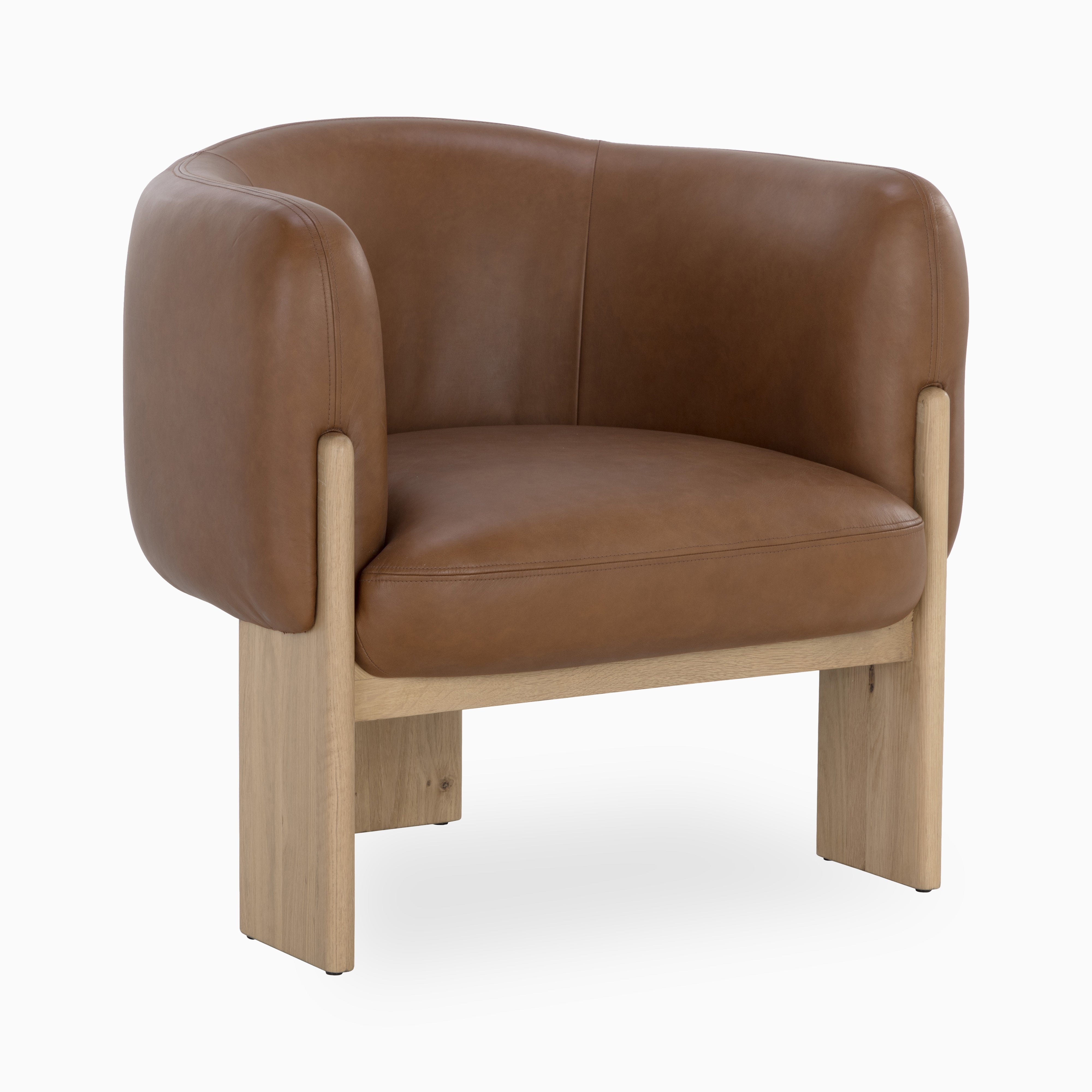 Malvian Lounge Chair in Brown