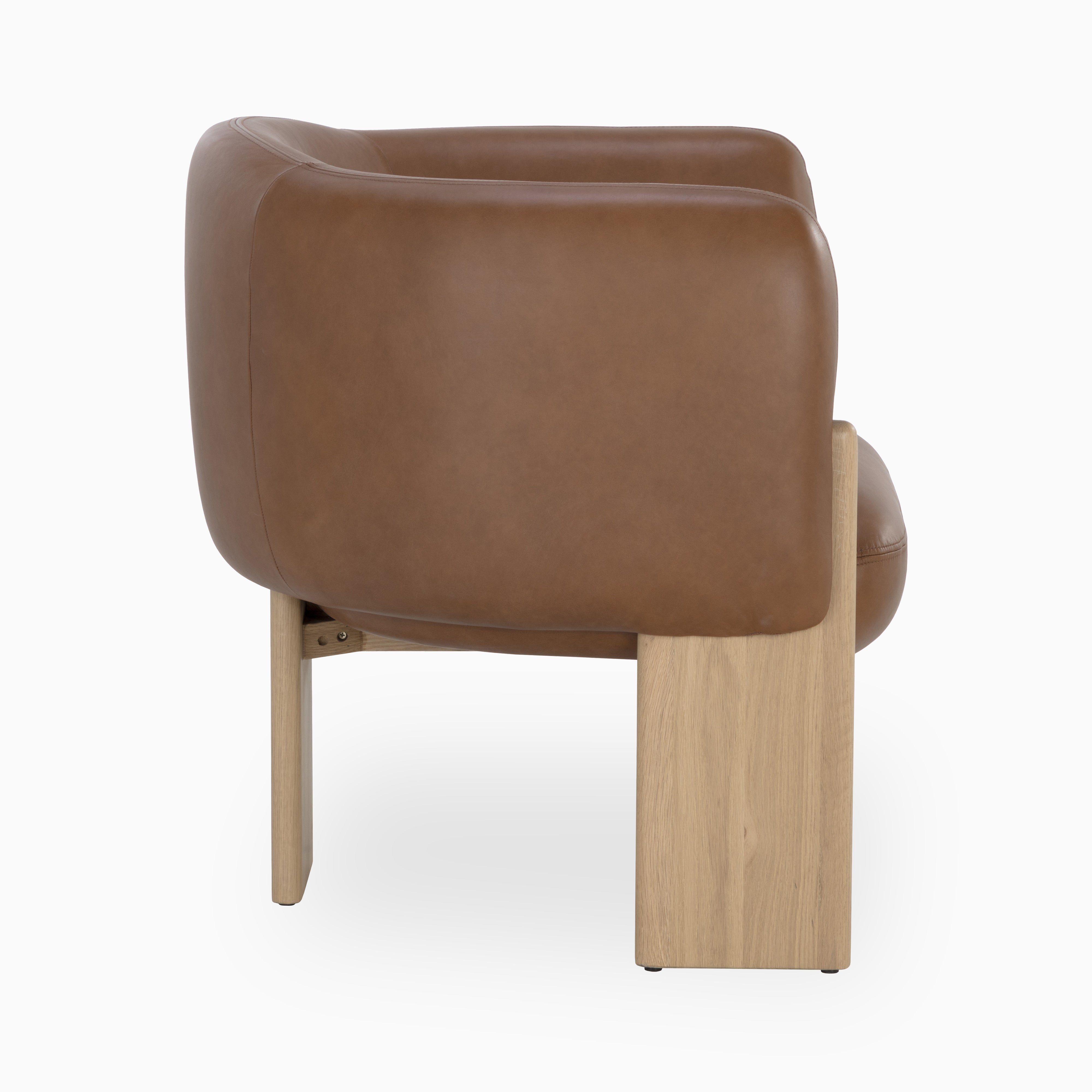 Malvian Lounge Chair in Brown