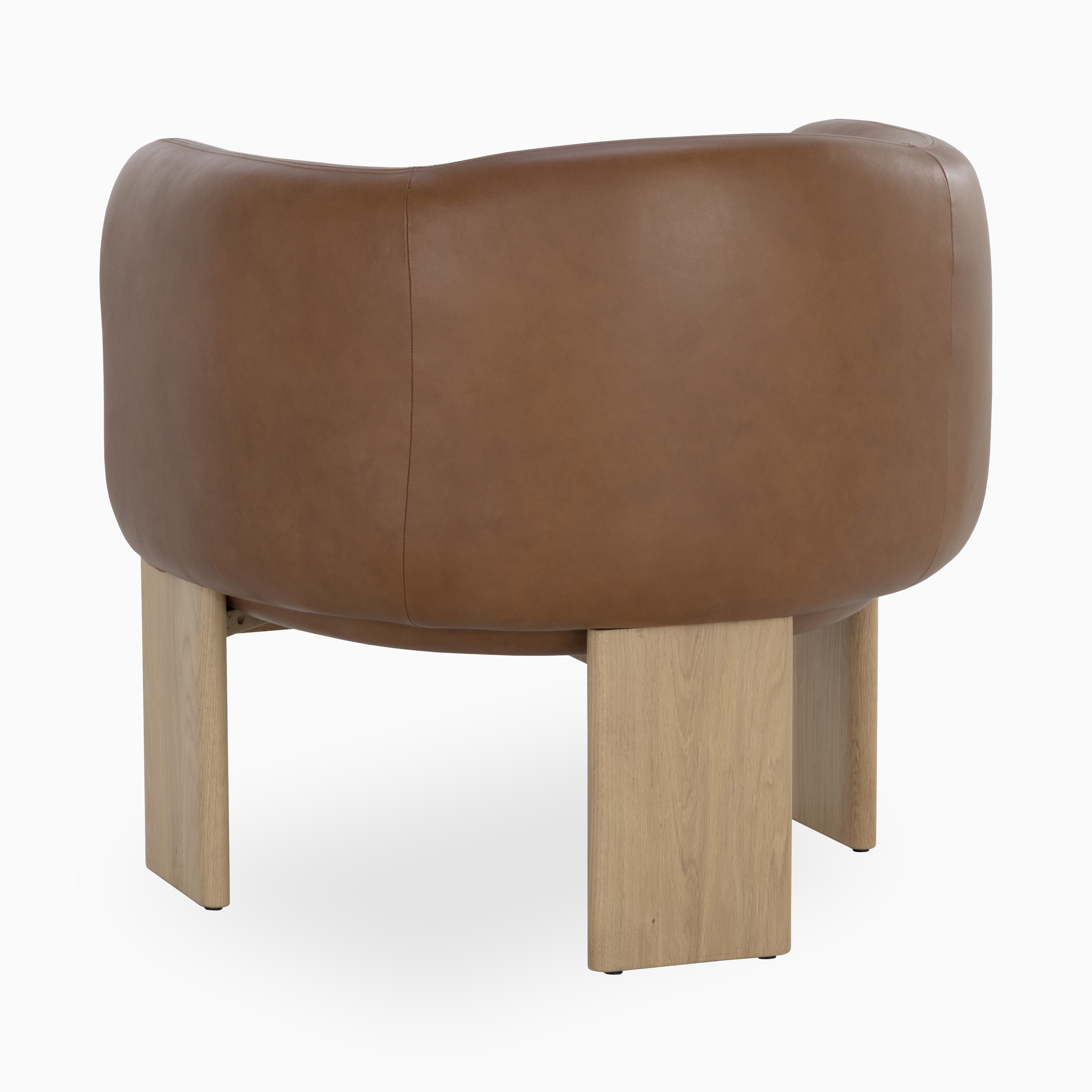 Malvian Lounge Chair in Brown