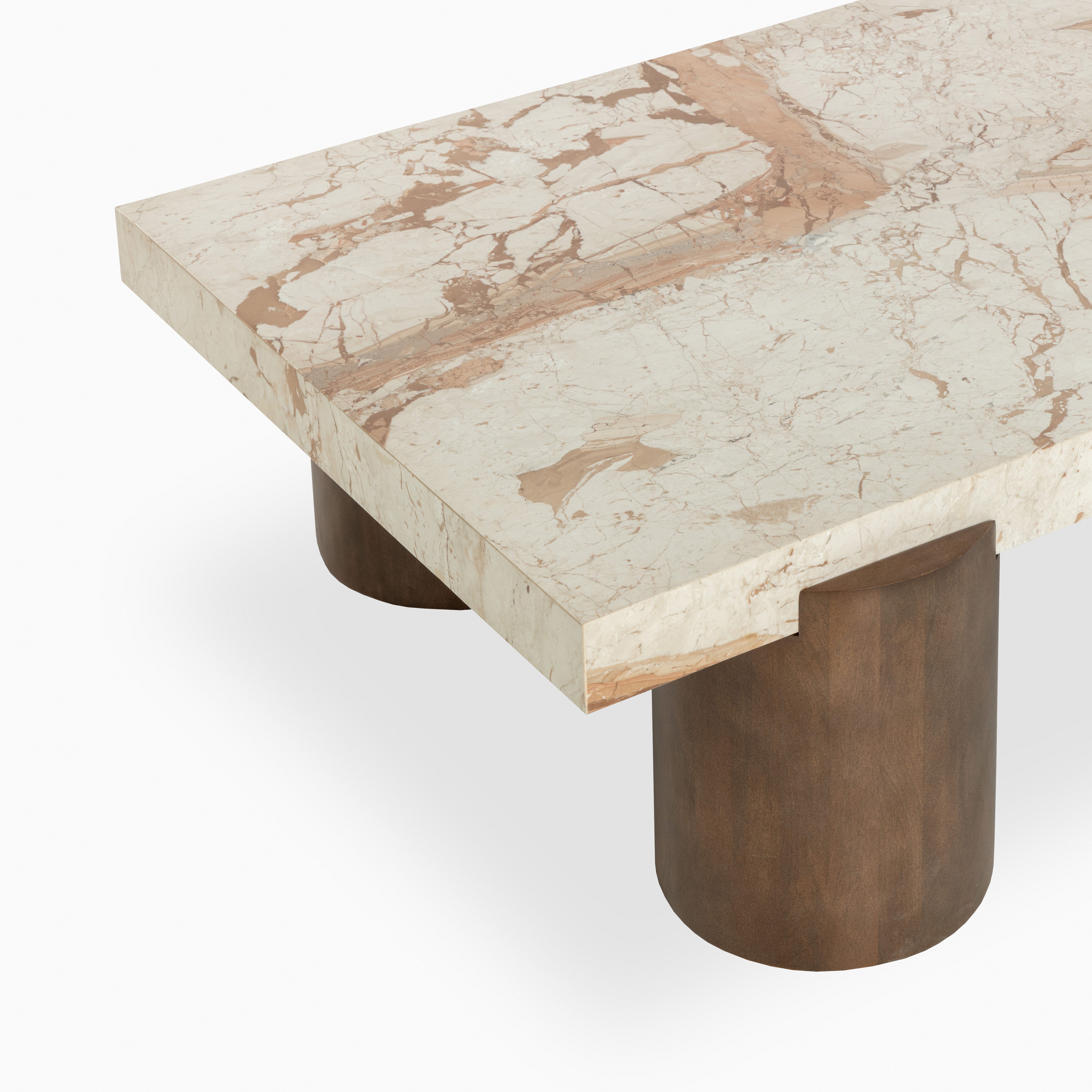 Travere Coffee Table in Cream