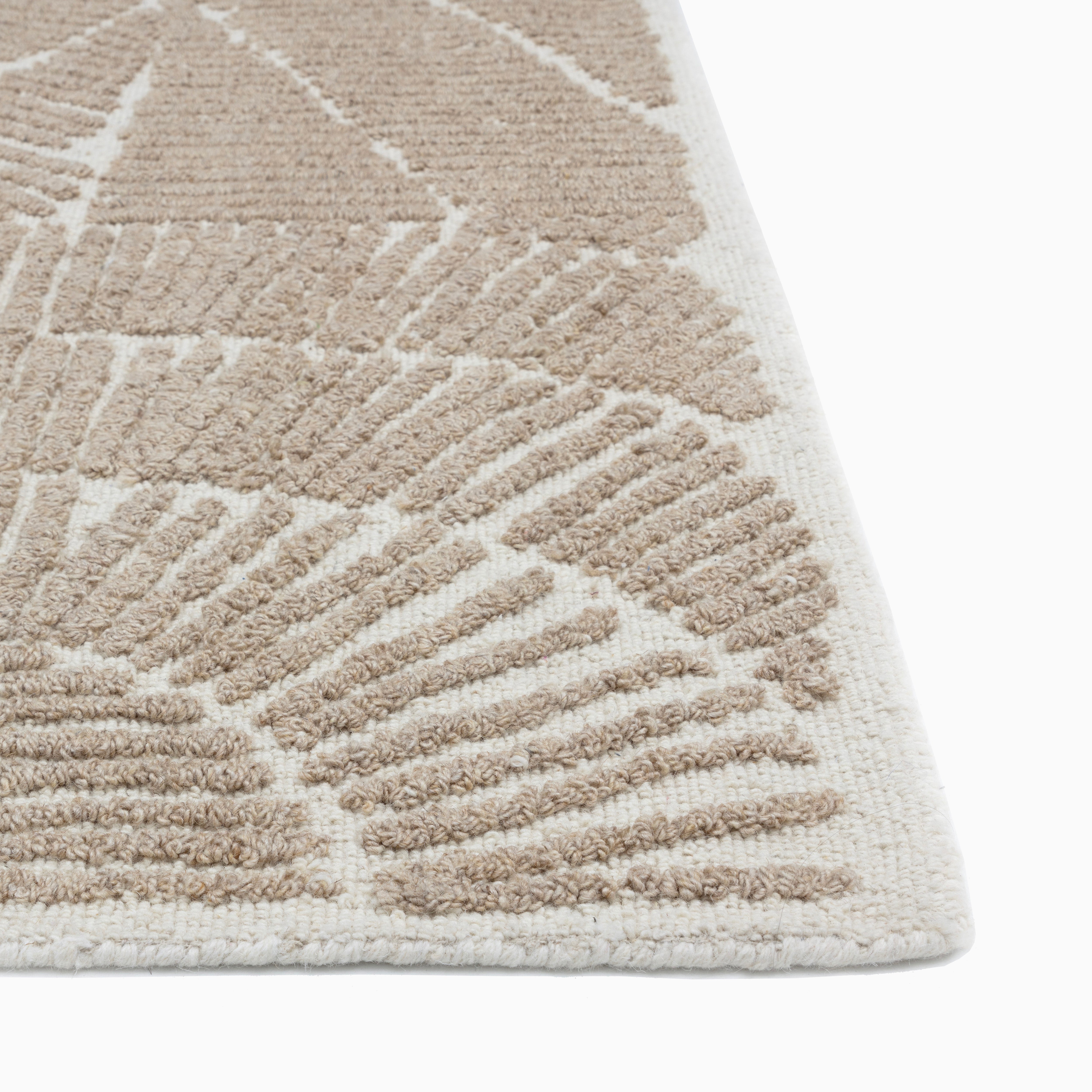 Nadalia Wool Blend Rug in Ivory/Beige, 9' x 12'