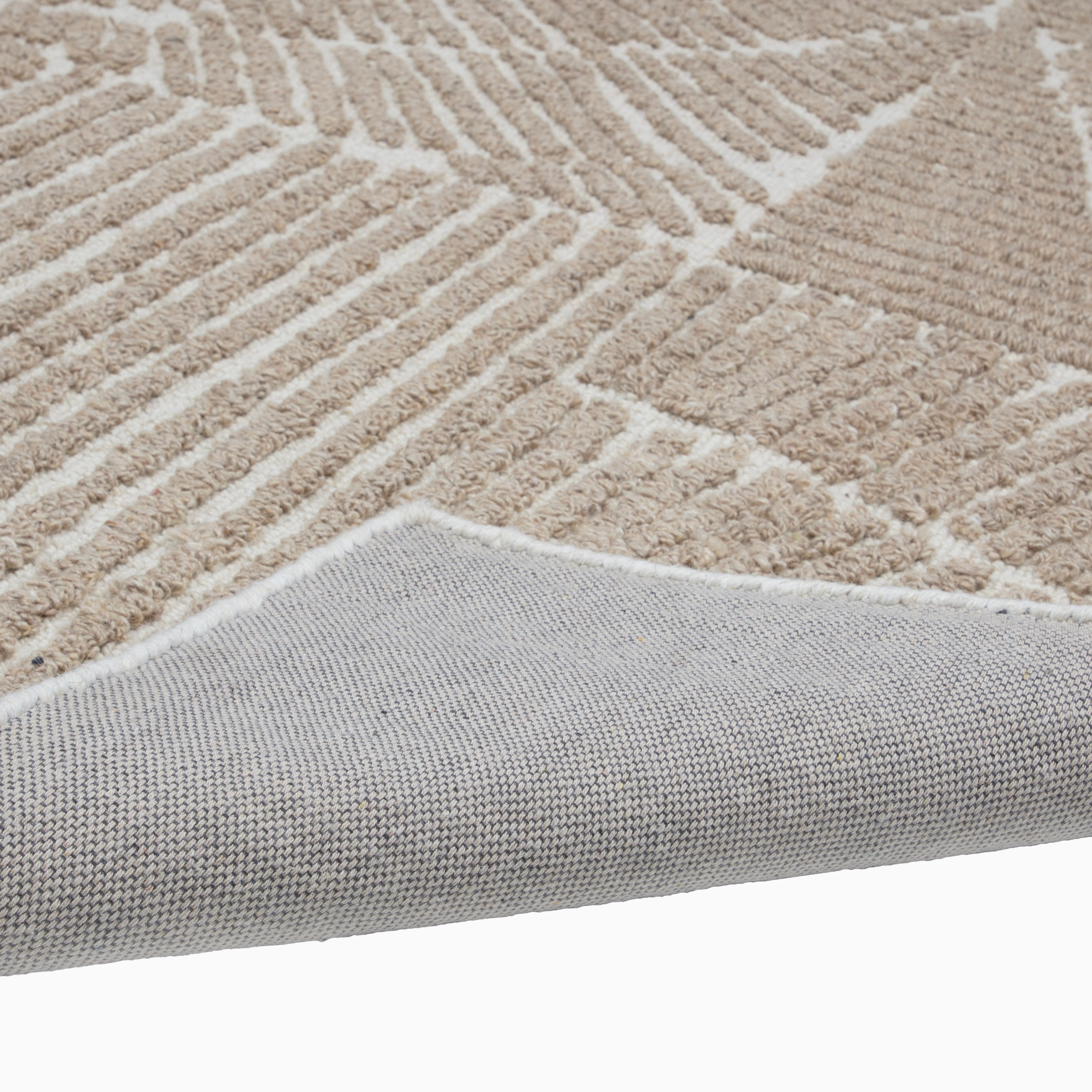 Nadalia Wool Blend Rug in Ivory/Beige, 9' x 12'