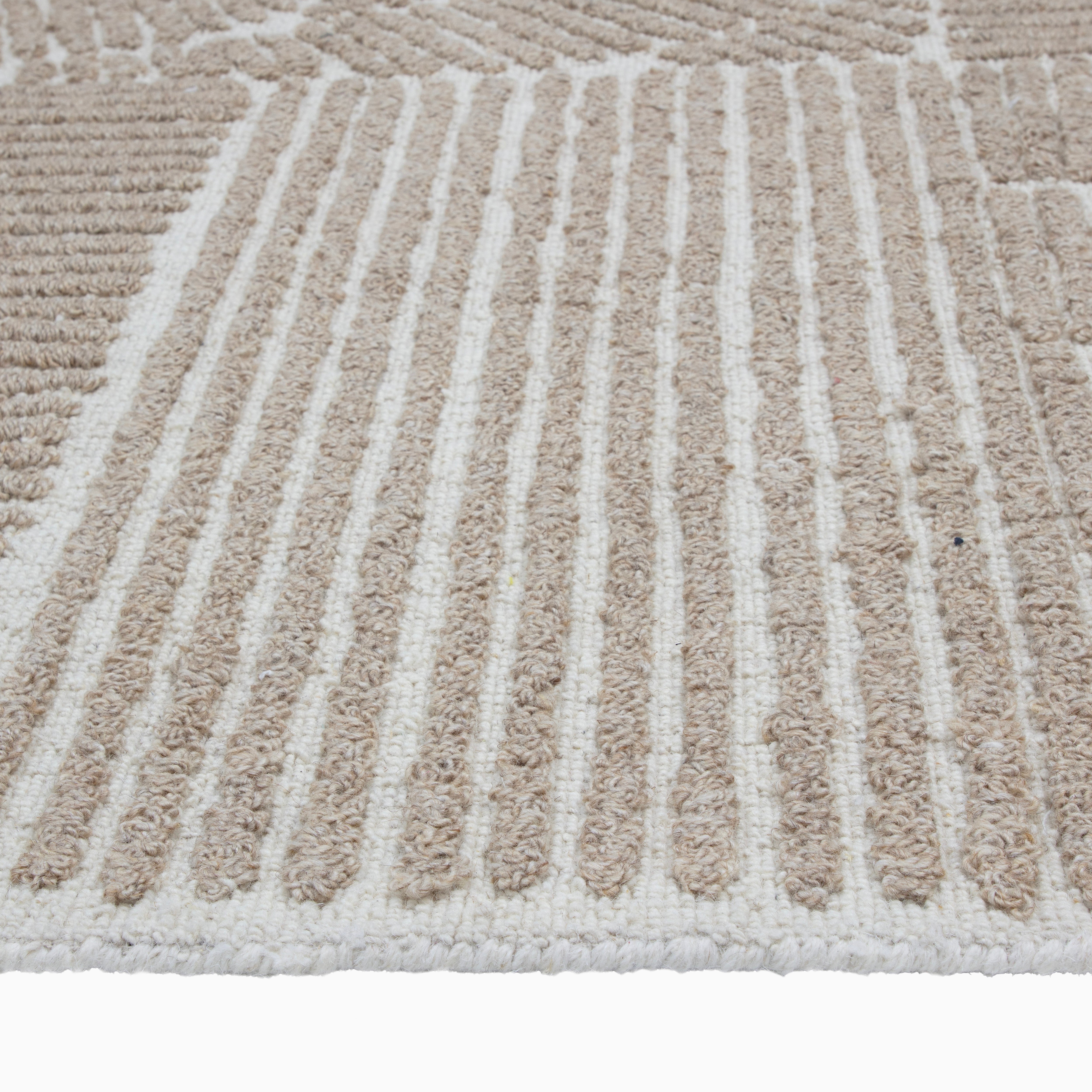 Nadalia Wool Blend Rug in Ivory/Beige, 9' x 12'
