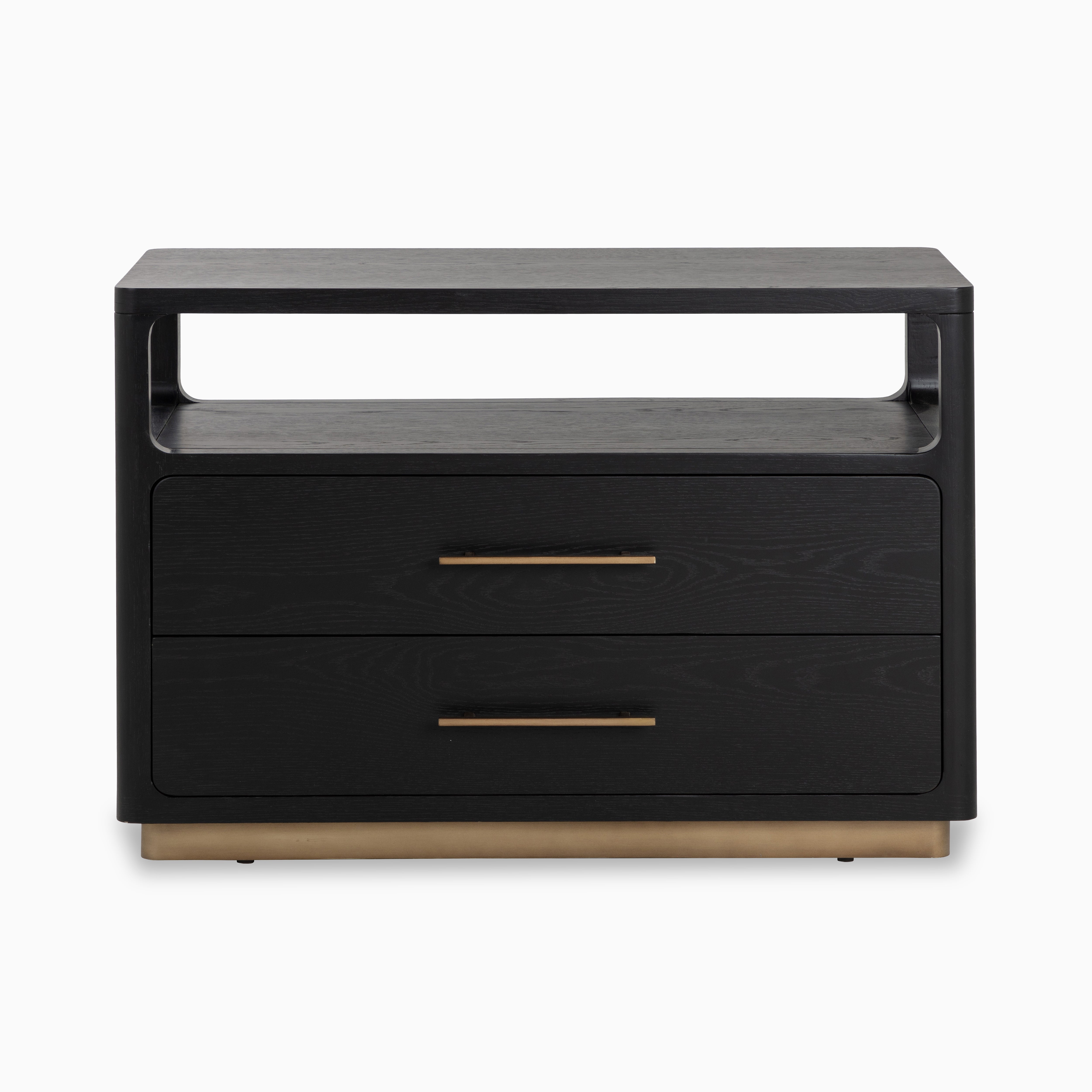 Velren Nightstand in Black