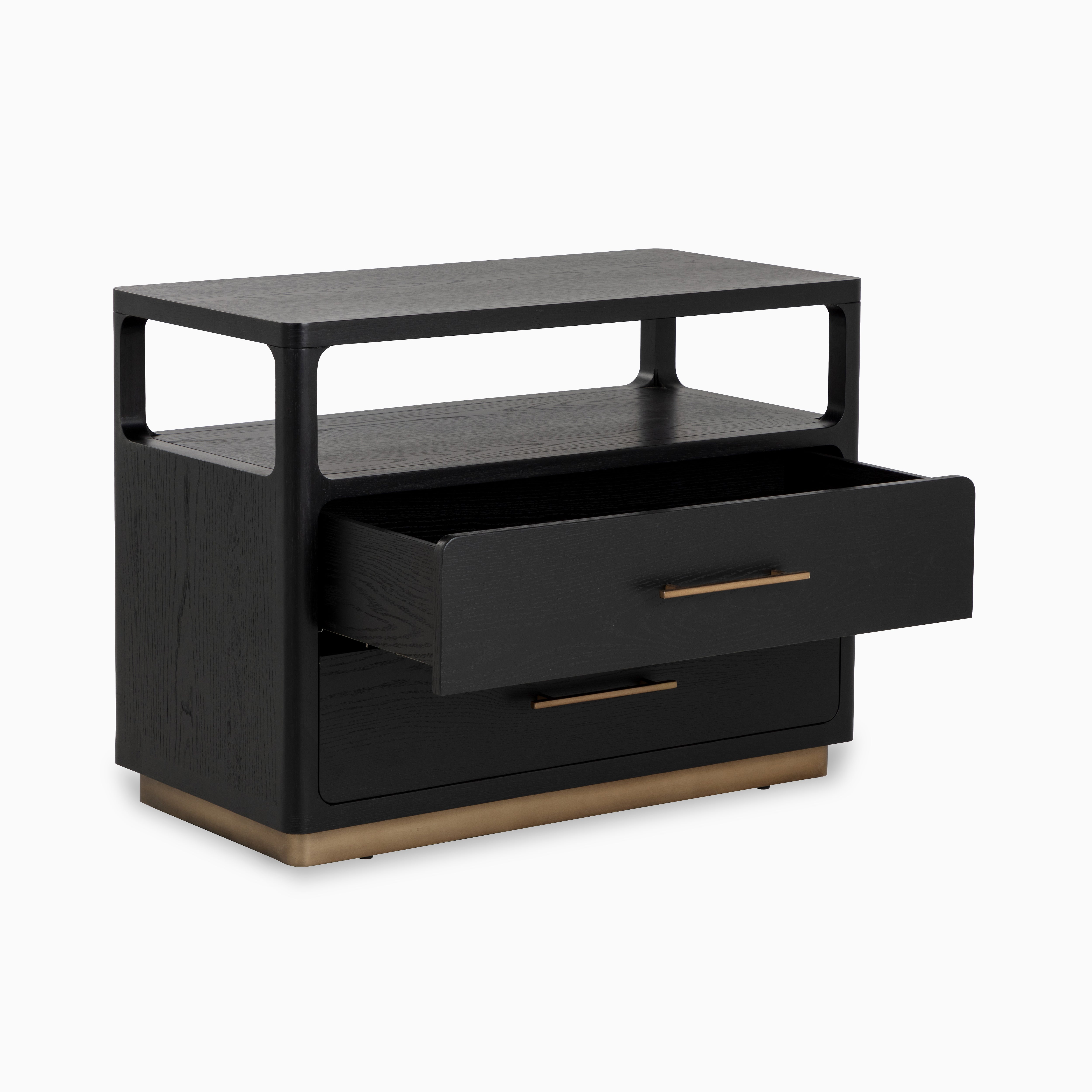 Velren Nightstand in Black