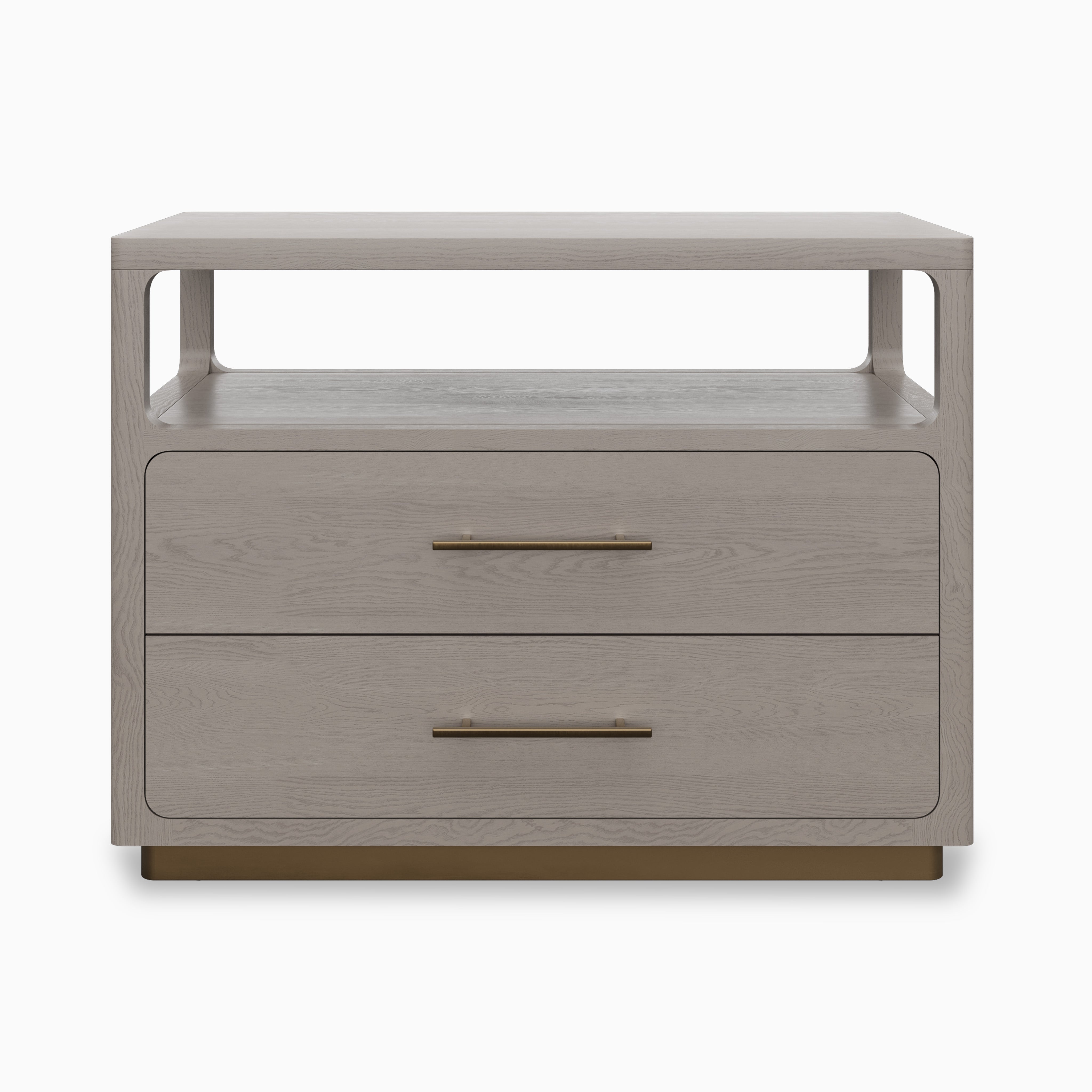 Velren Nightstand in Grey