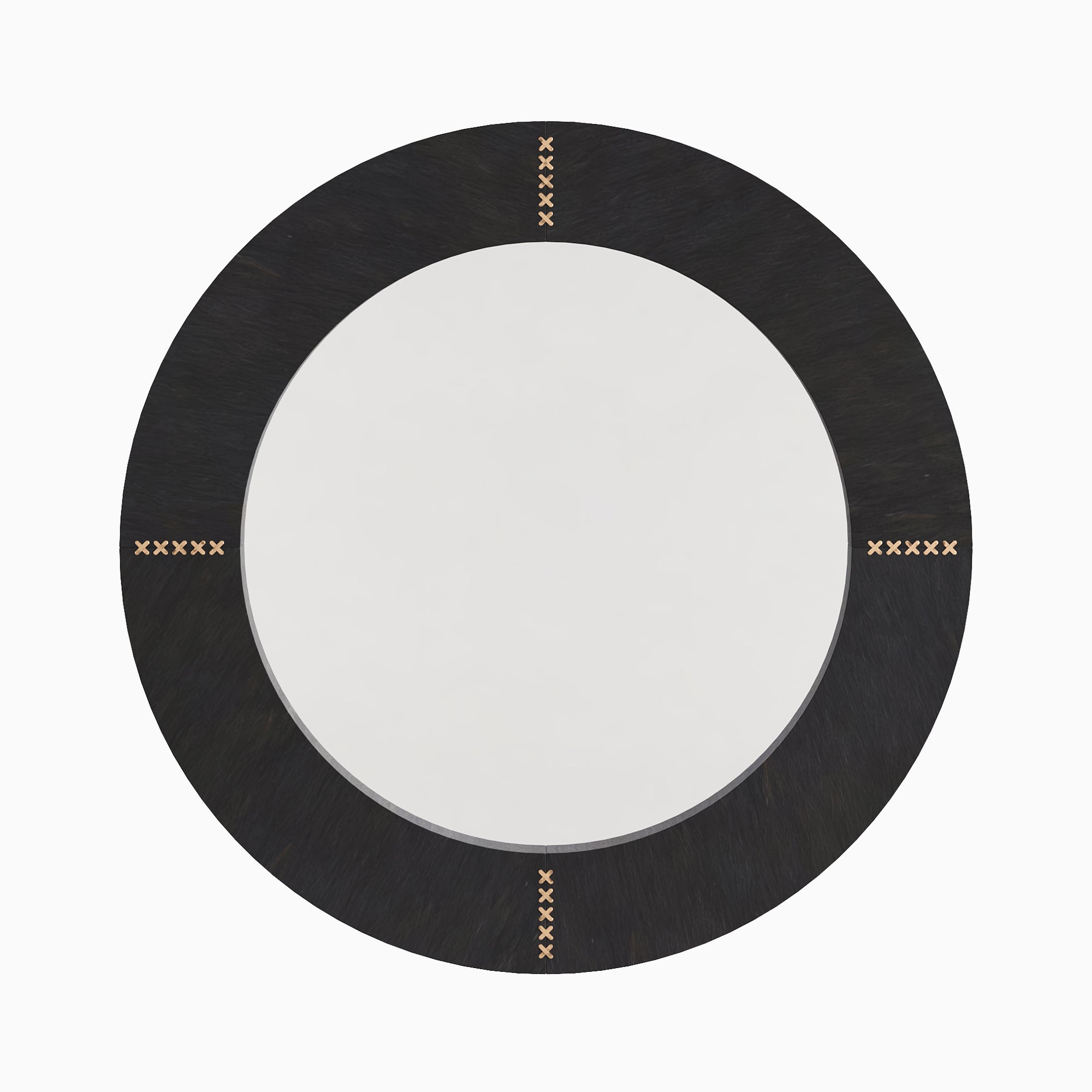 Vionna Round Mirror in Espresso