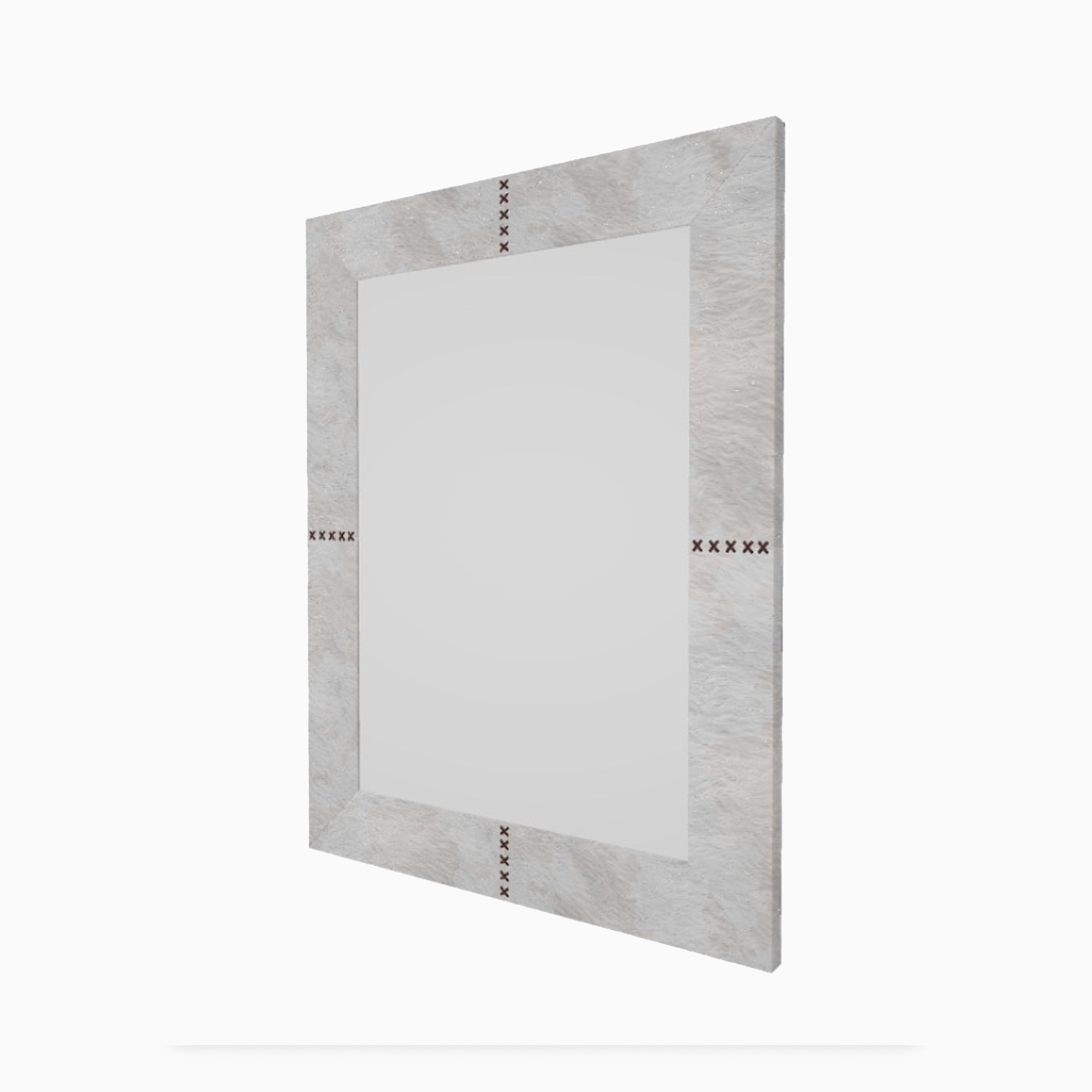 Vionna Rectangle Mirror in White