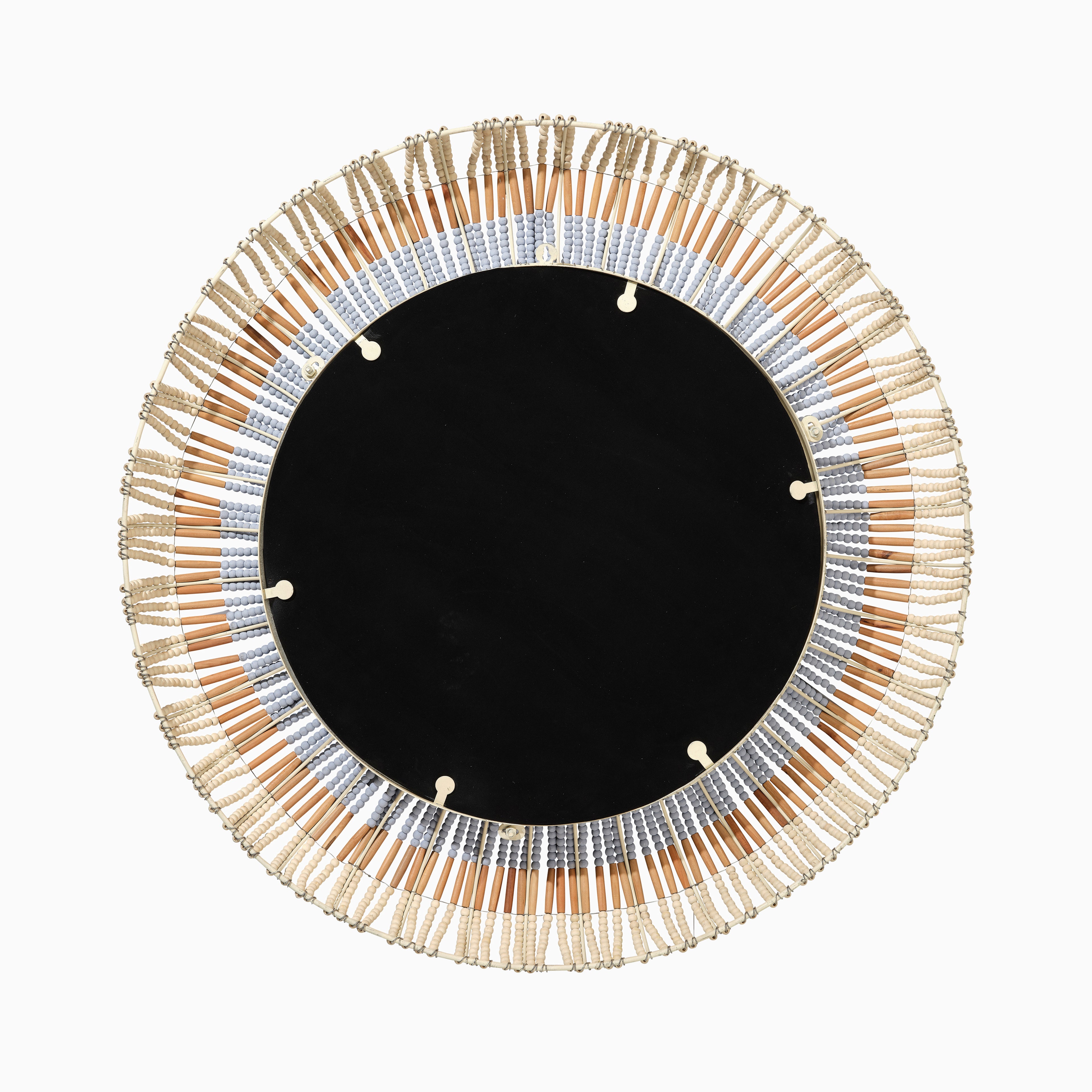 Olivienne Mirror in Natural/Blue