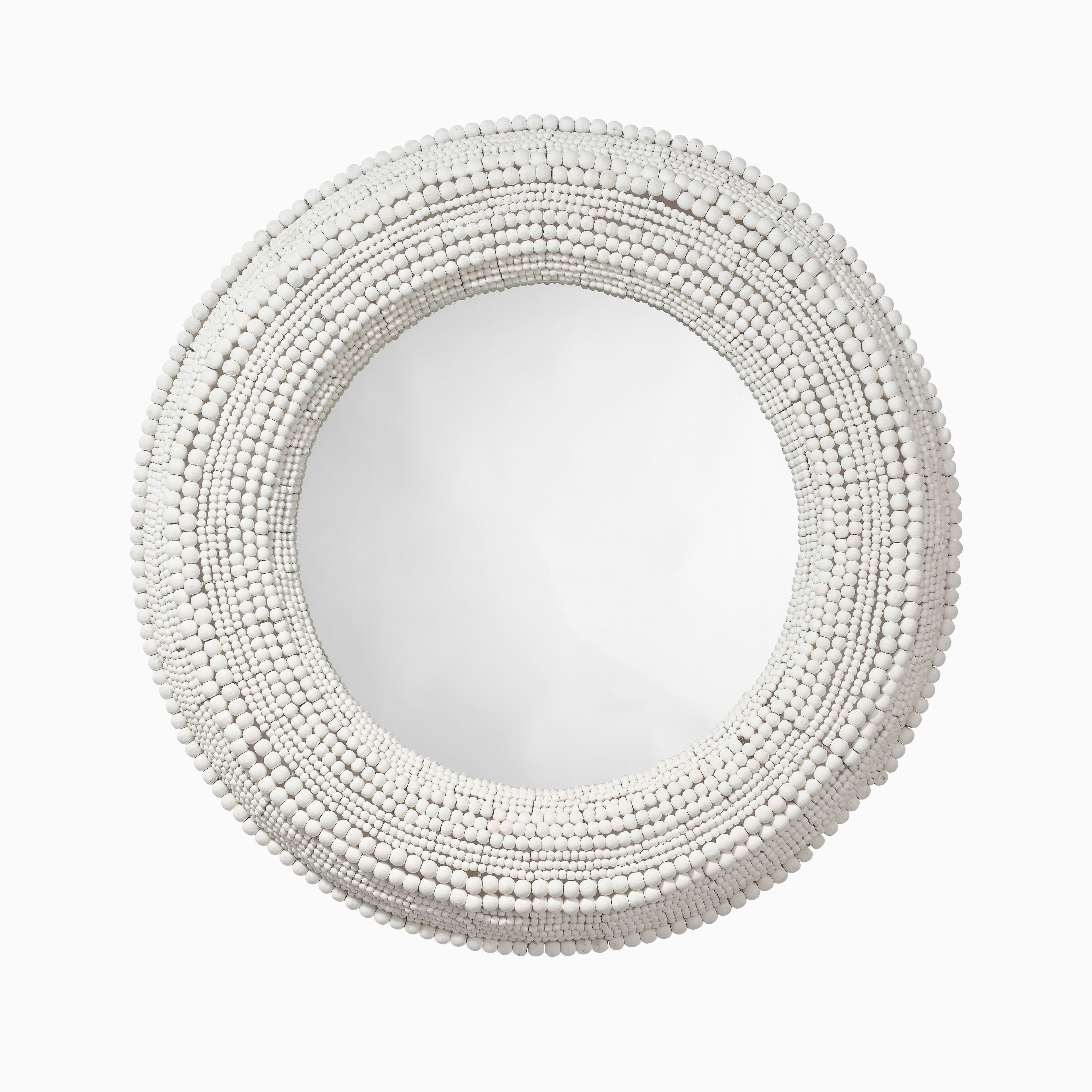 Arlena Mirror in White