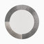 Vionna Round Mirror in Grey Hide