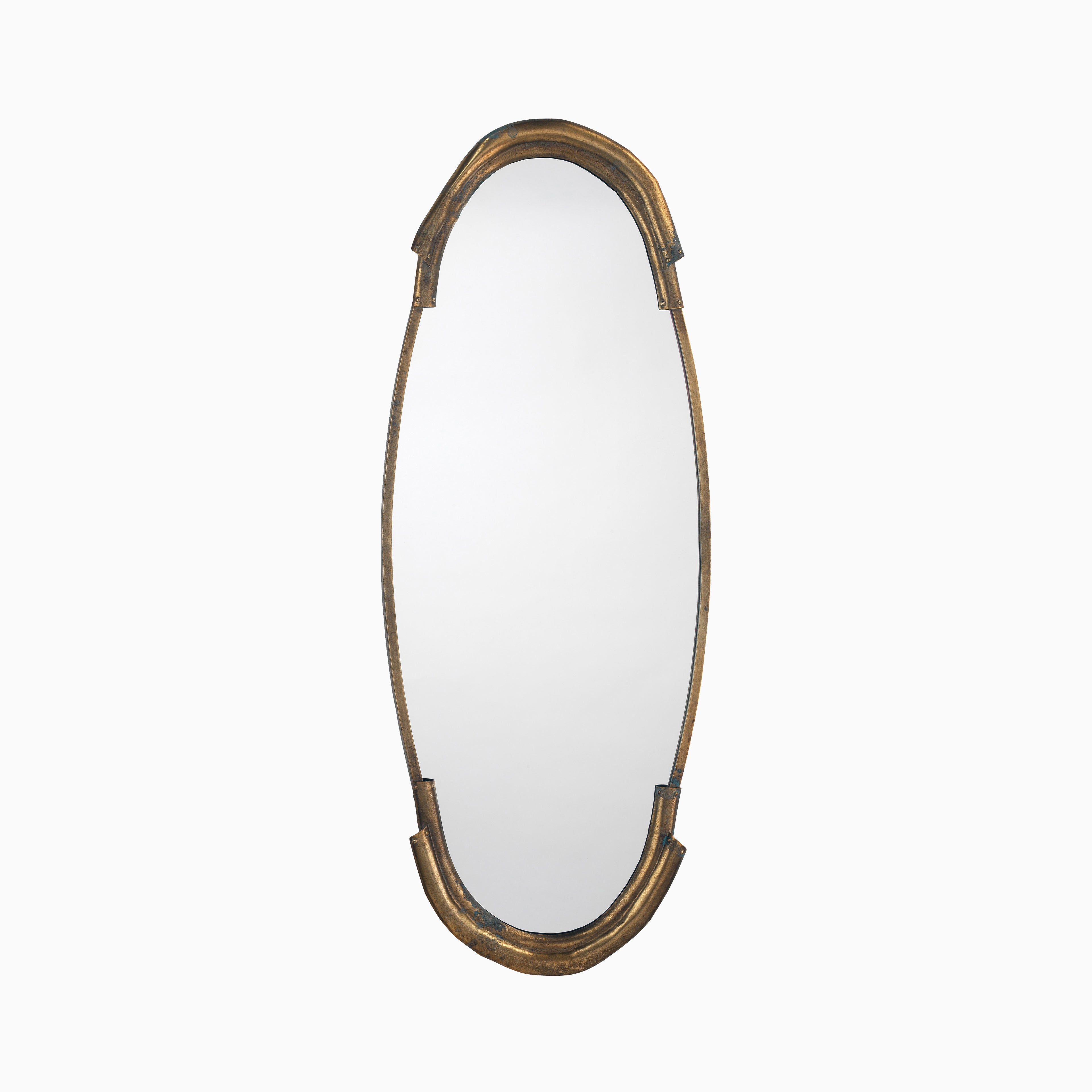 Elvynne Mirror in Antique Brass