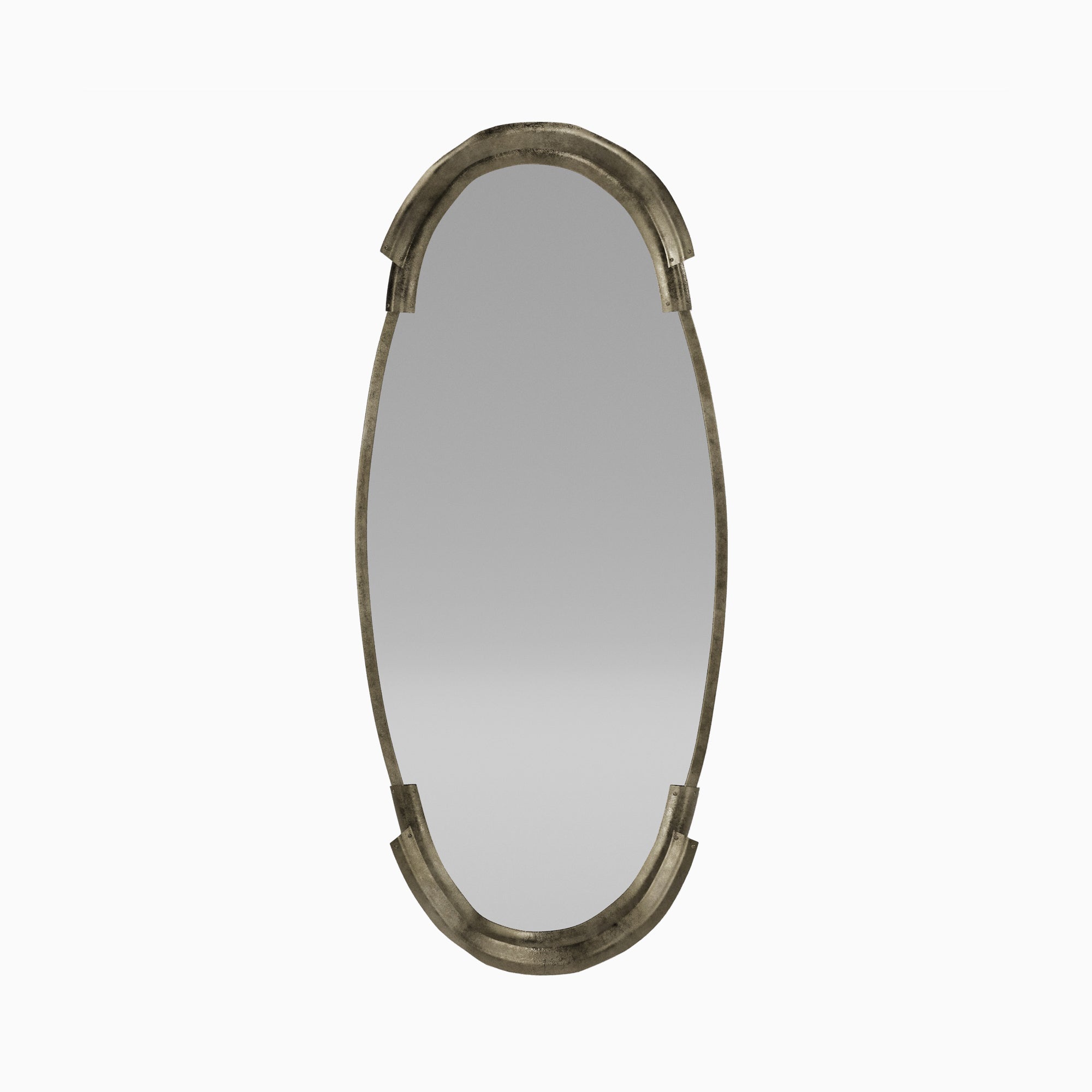 Elvynne Mirror in Antique Silver