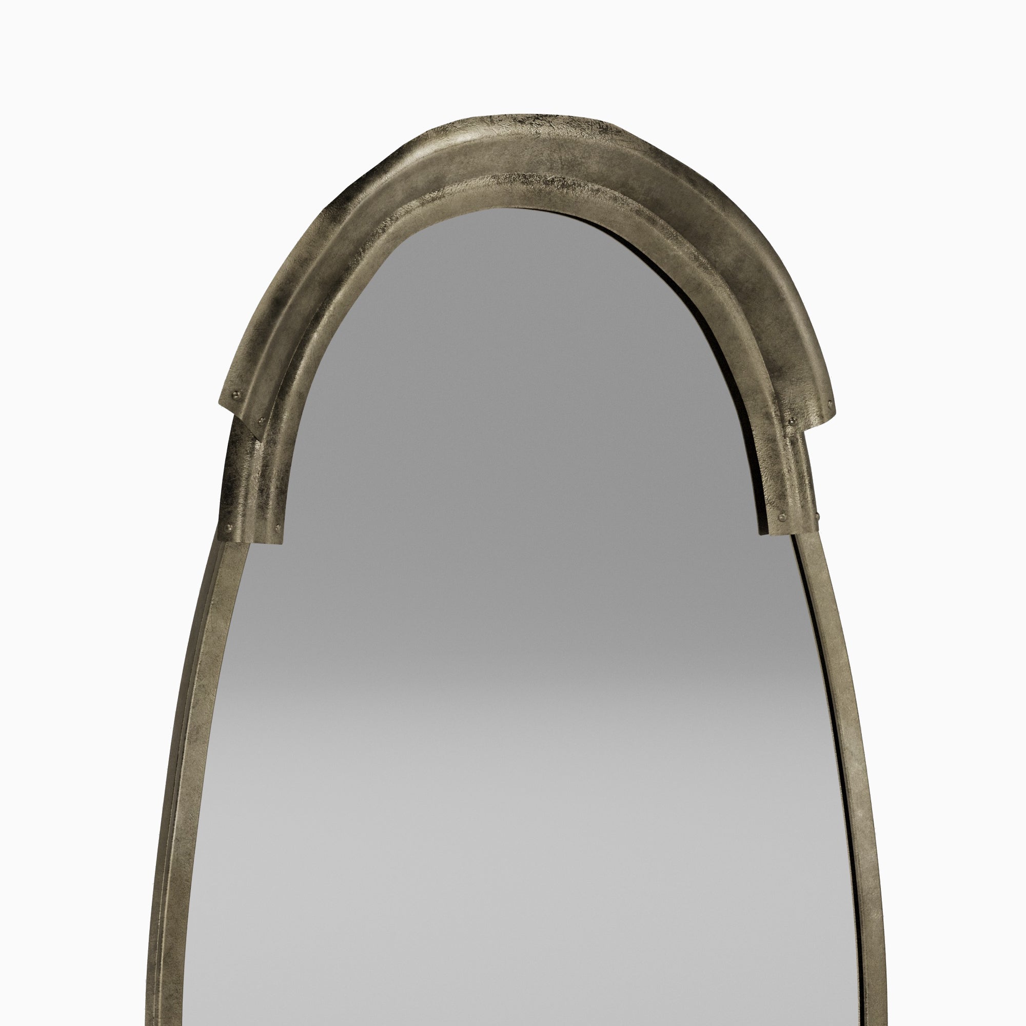 Elvynne Mirror in Antique Silver