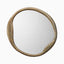 Clarien Round Mirror in Antique Brass
