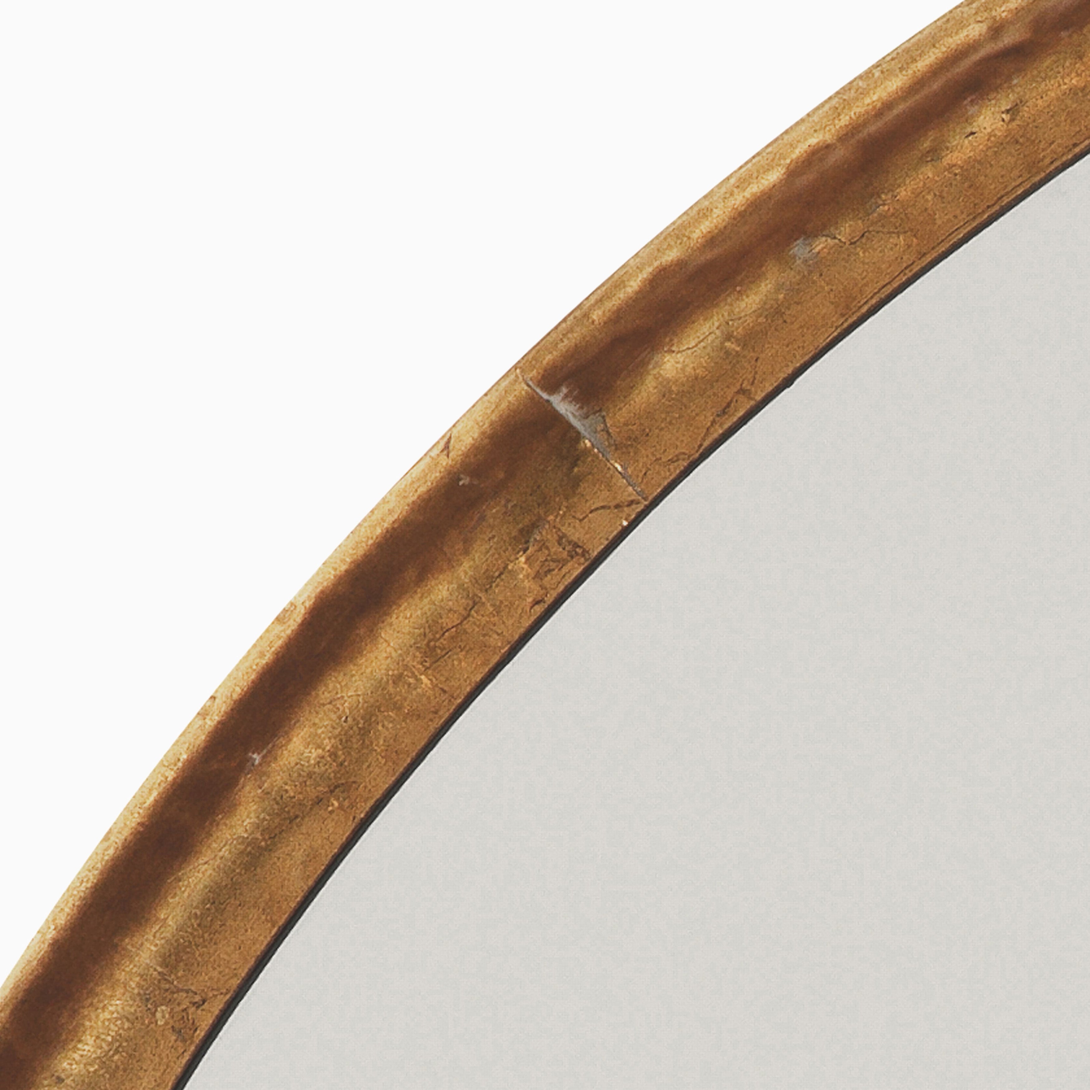 Evelora Mirror in Gold Leaf