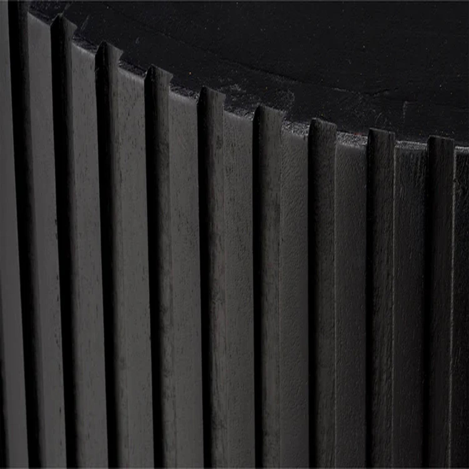 Enric Round Side Table in Black