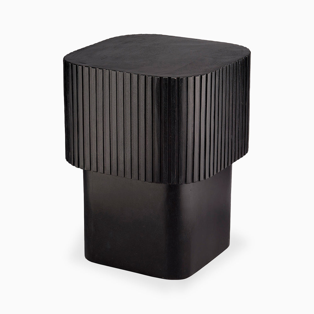 Enric Square Side Table in Black