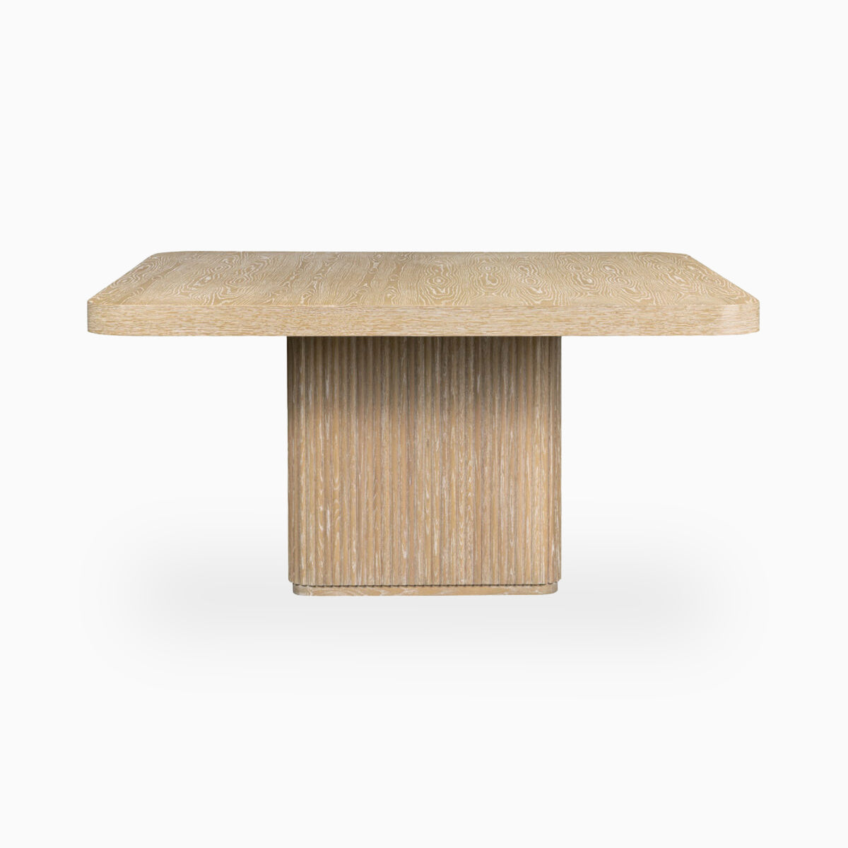 Zevara Square Dining Table in White Oak, 60"