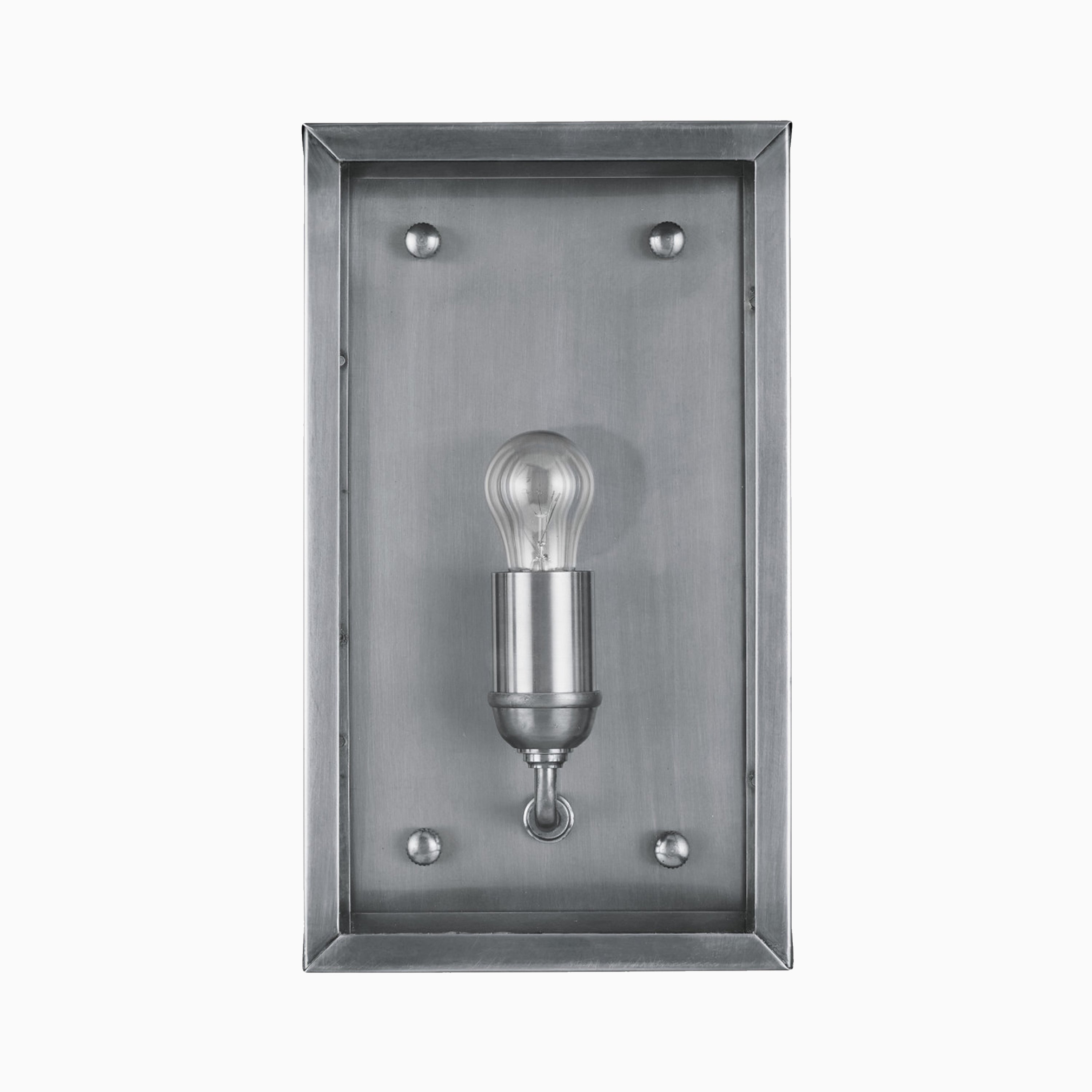 Bracken Outdoor Wall Sconce in Antique Silver